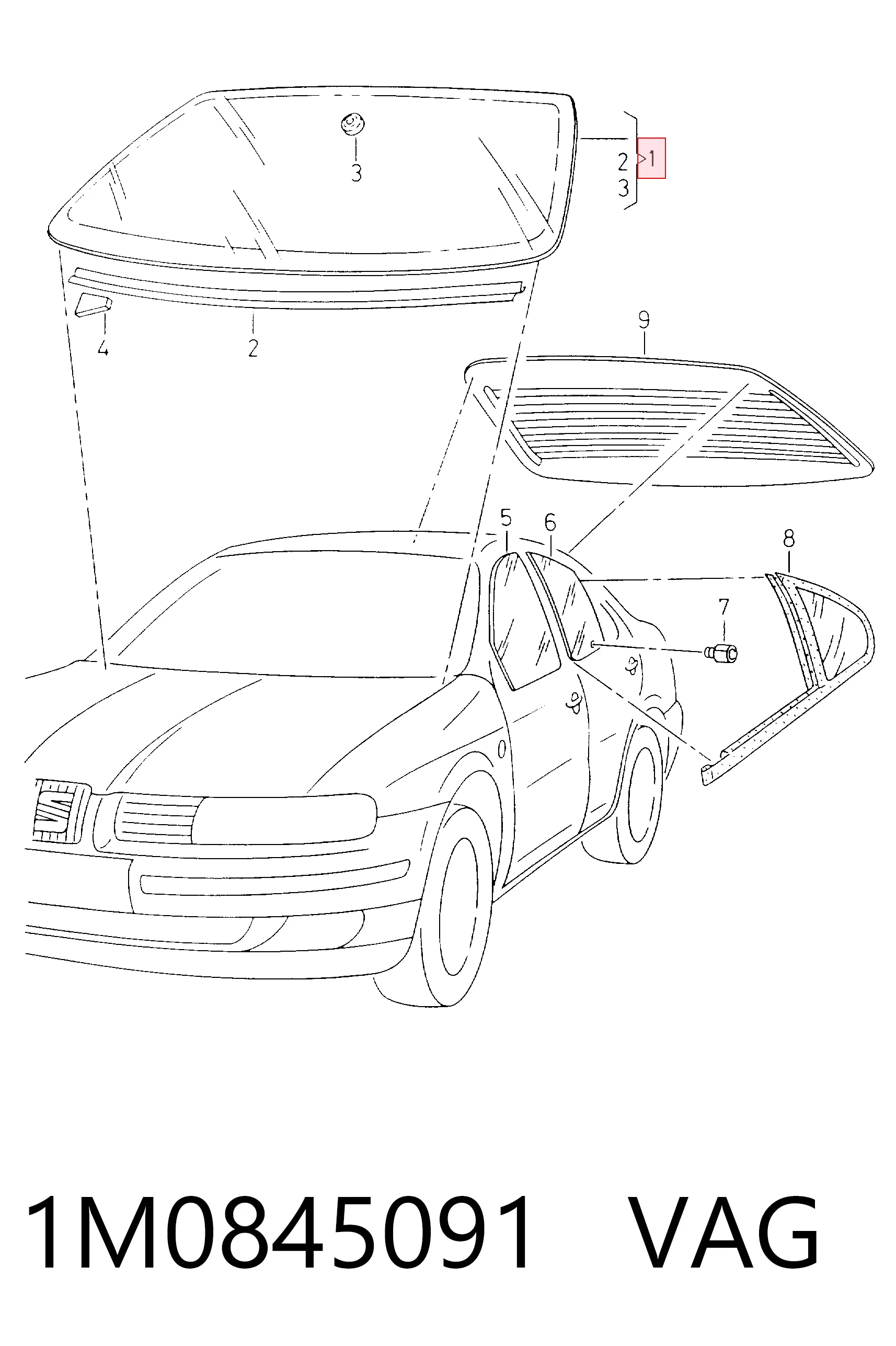 Compre Pára-brisas Seat Toledo 2
