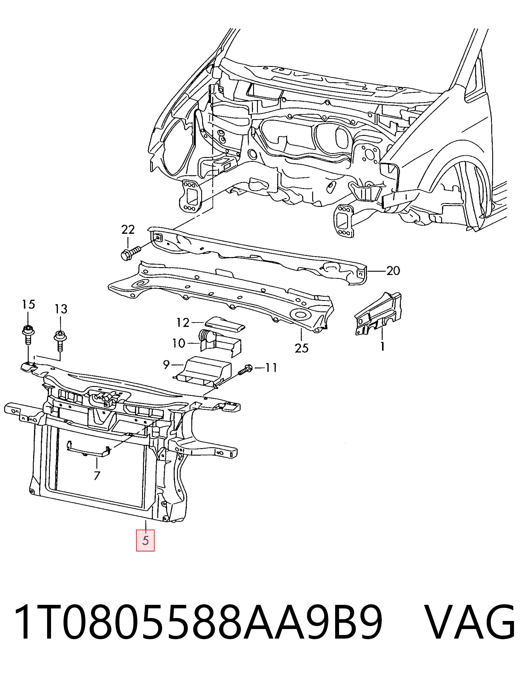 1T0805588AA9B9 VAG