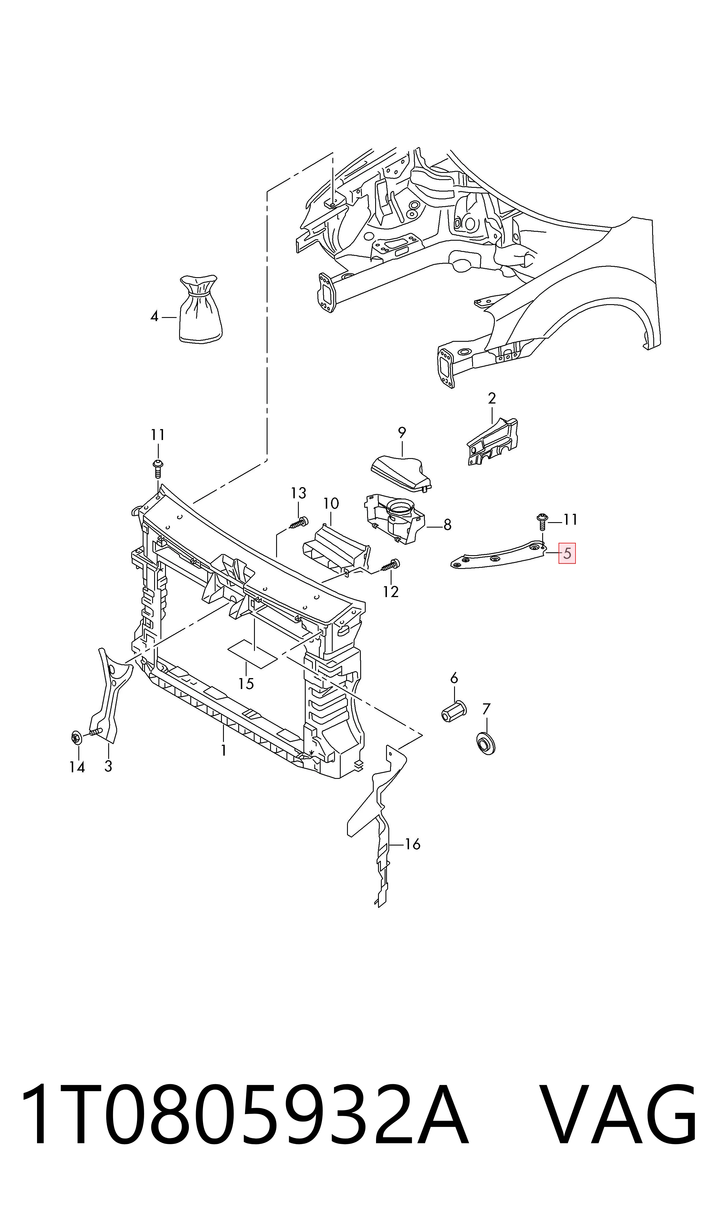  VAG 1T0805932A