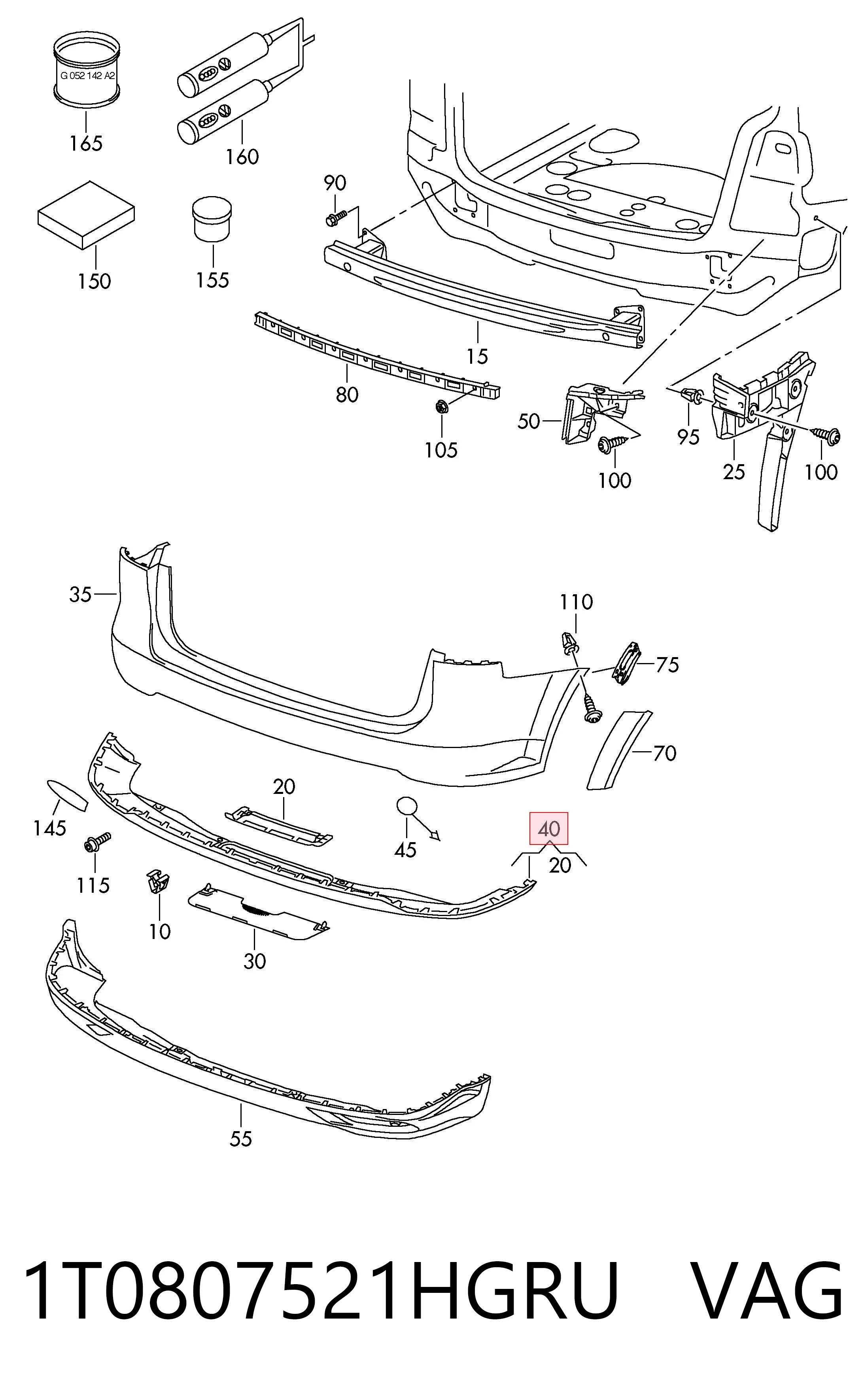 1T0807521HGRU VAG