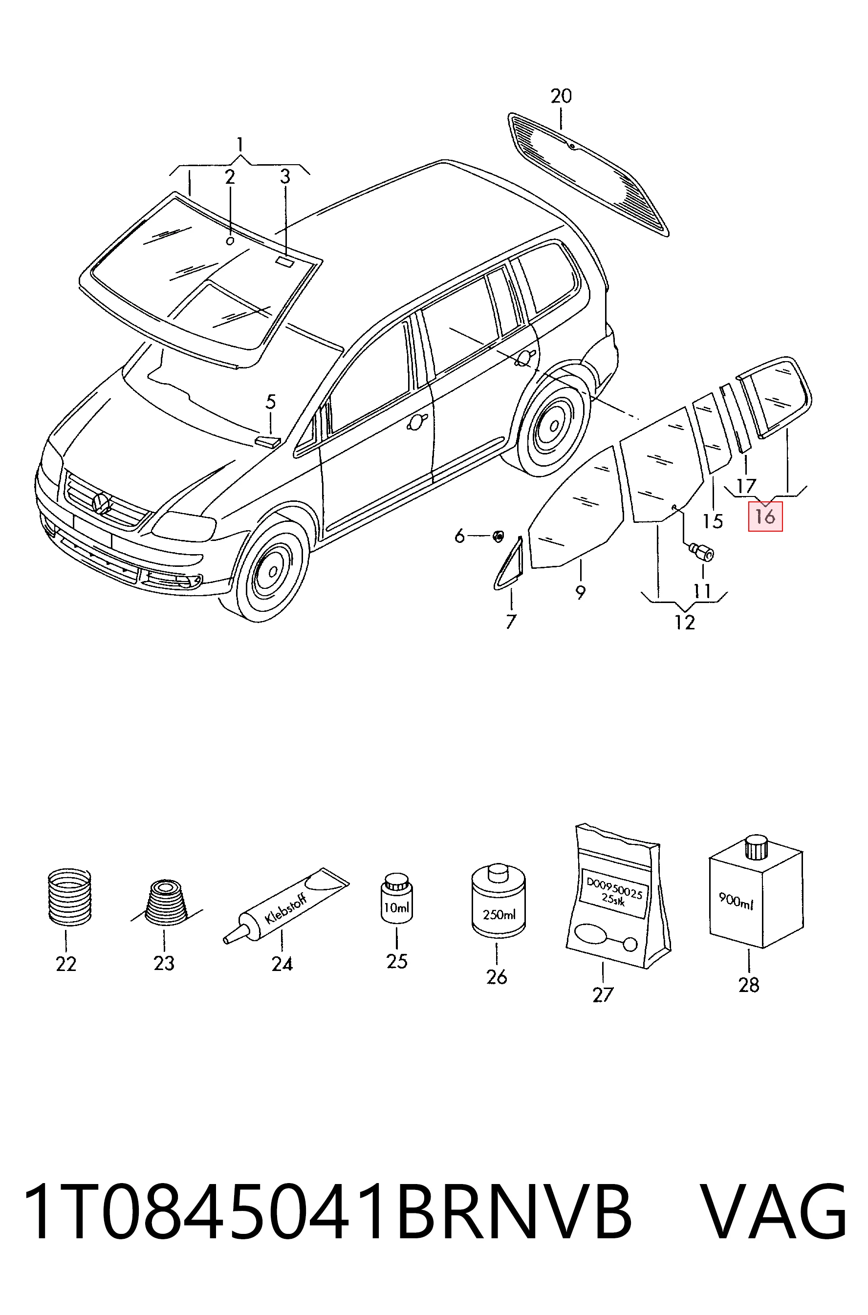 1T0845041BRNVB VAG