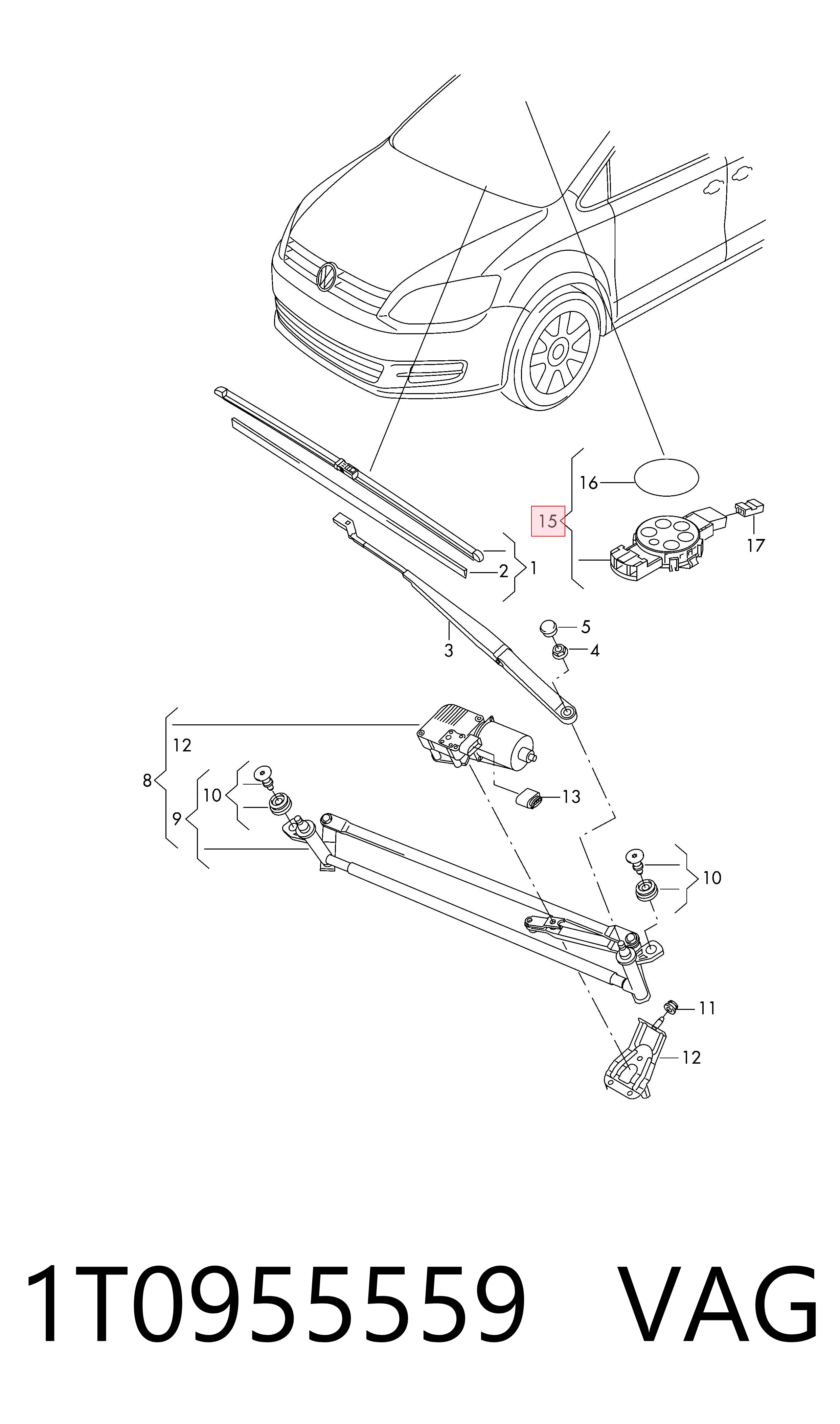 Sensor de chuva Volkswagen Tiguan Allspace  BW2, BJ2