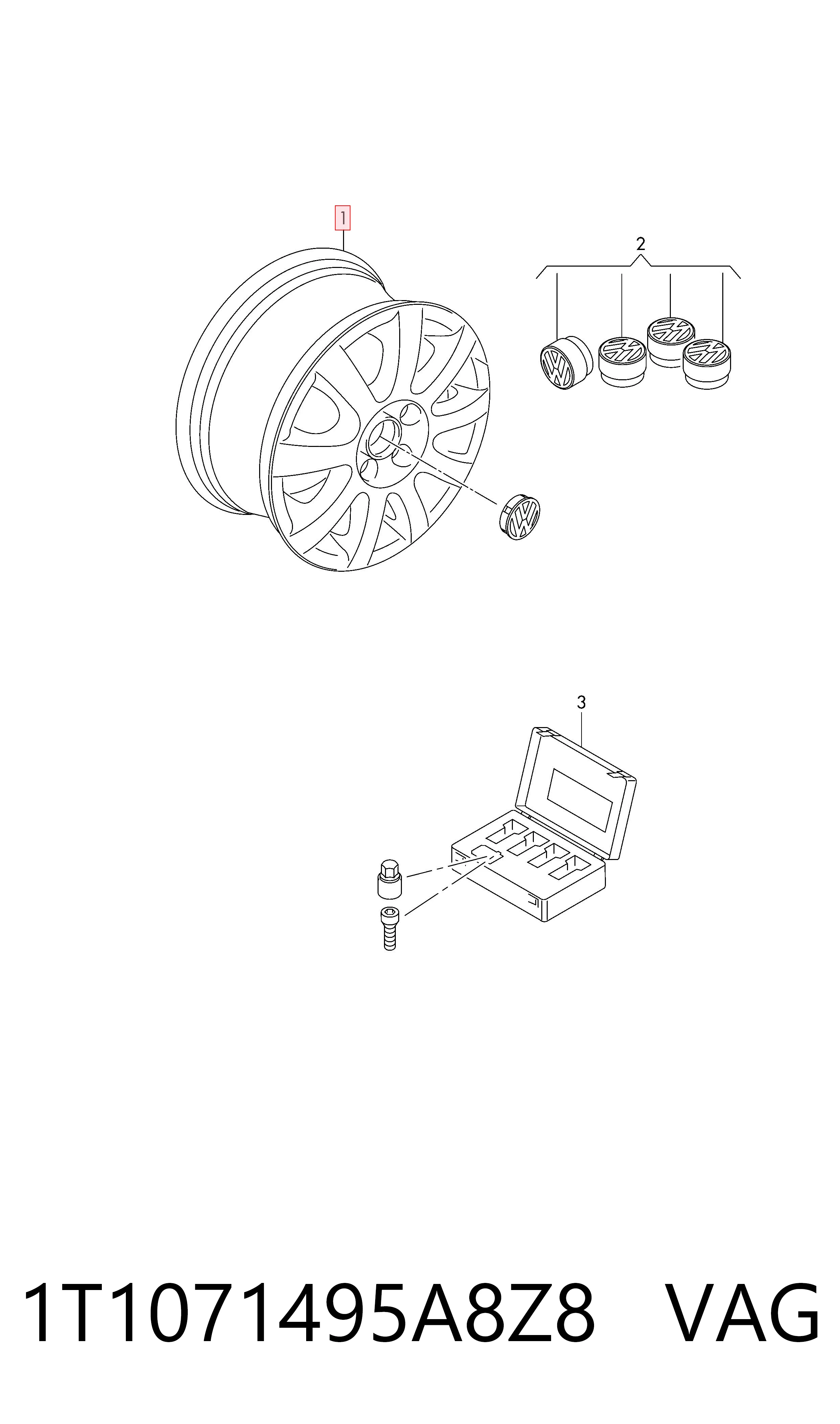1T1071495A8Z8 VAG