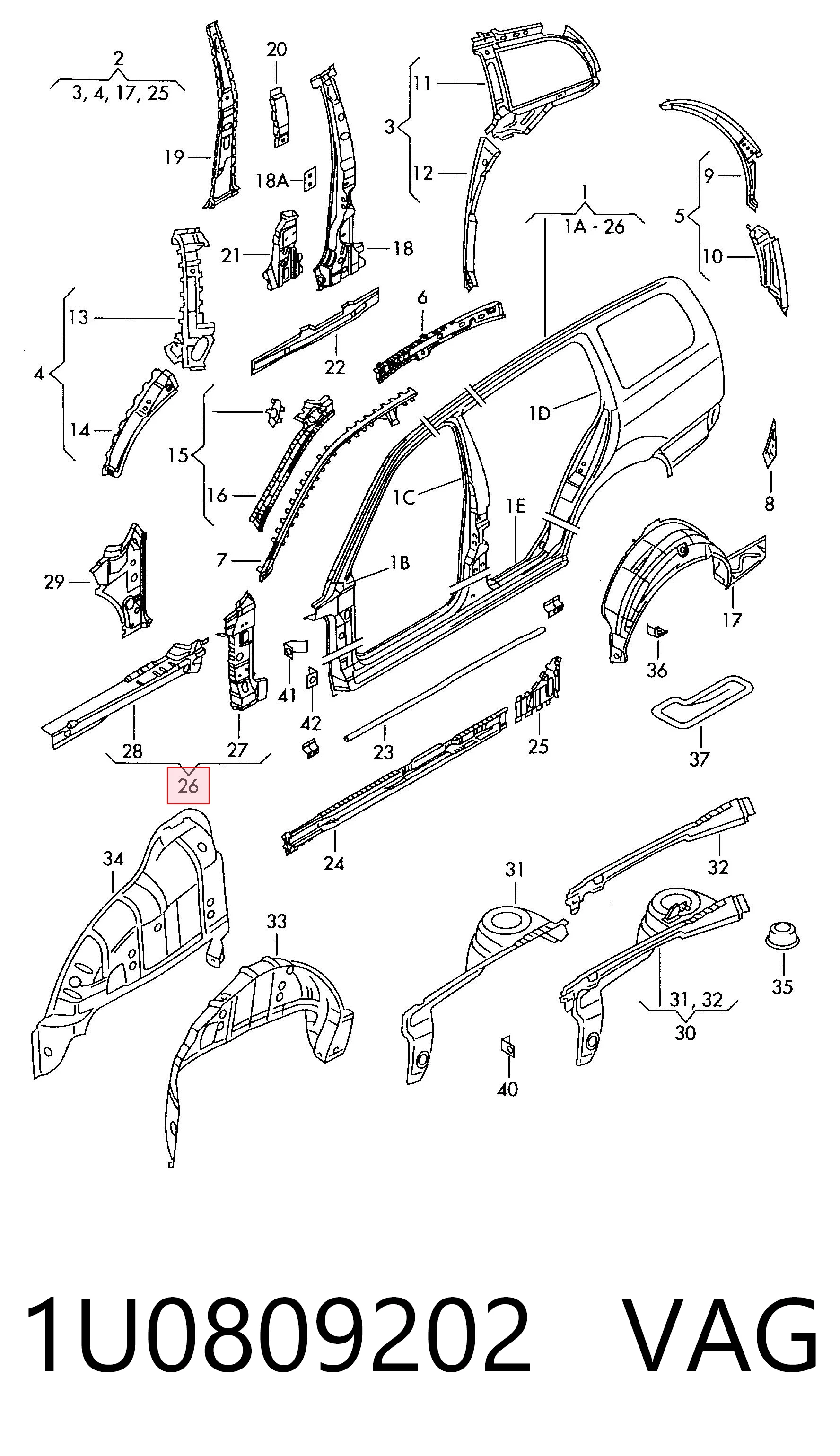1U0809202 VAG