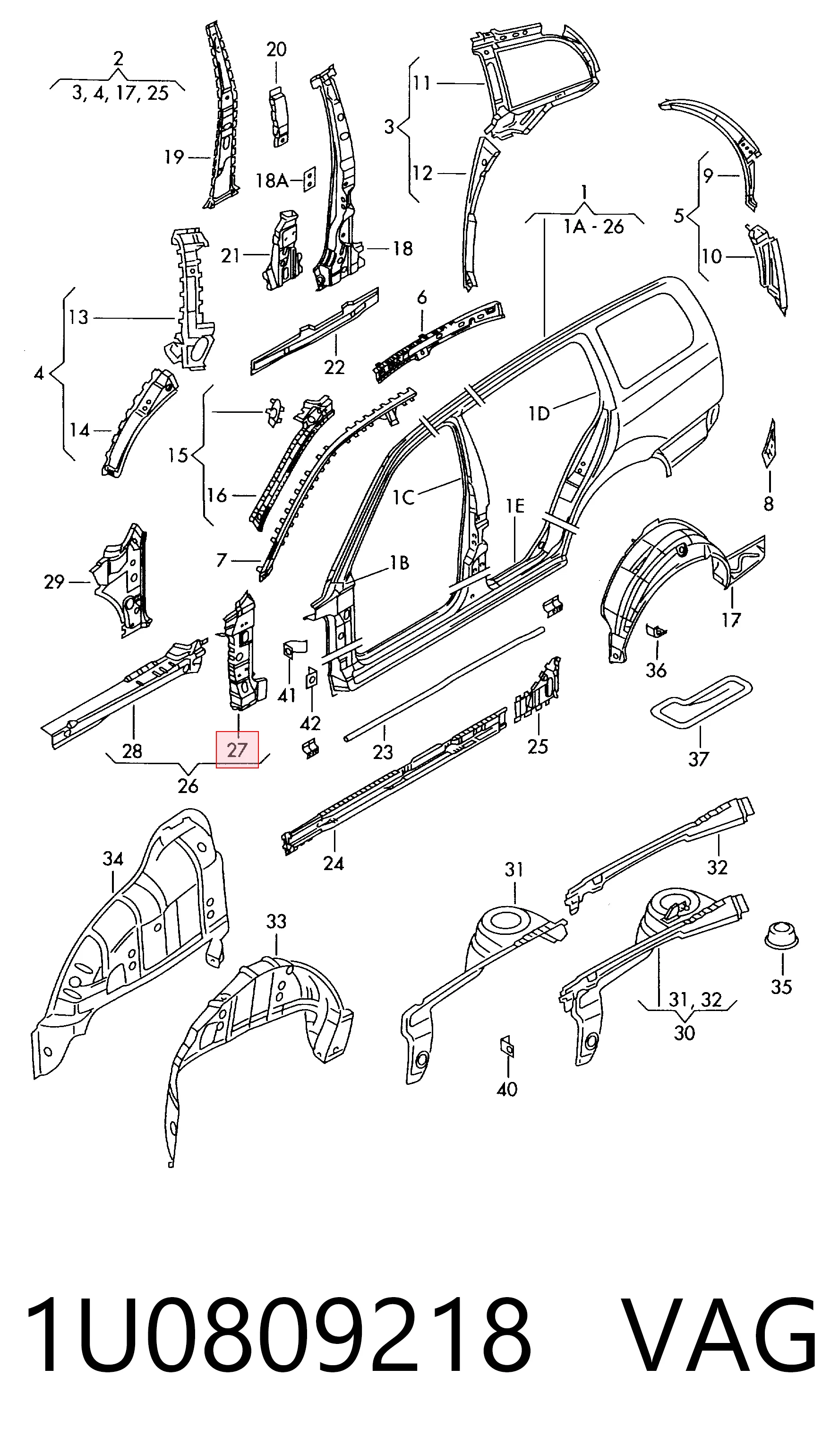 1U0809218 VAG