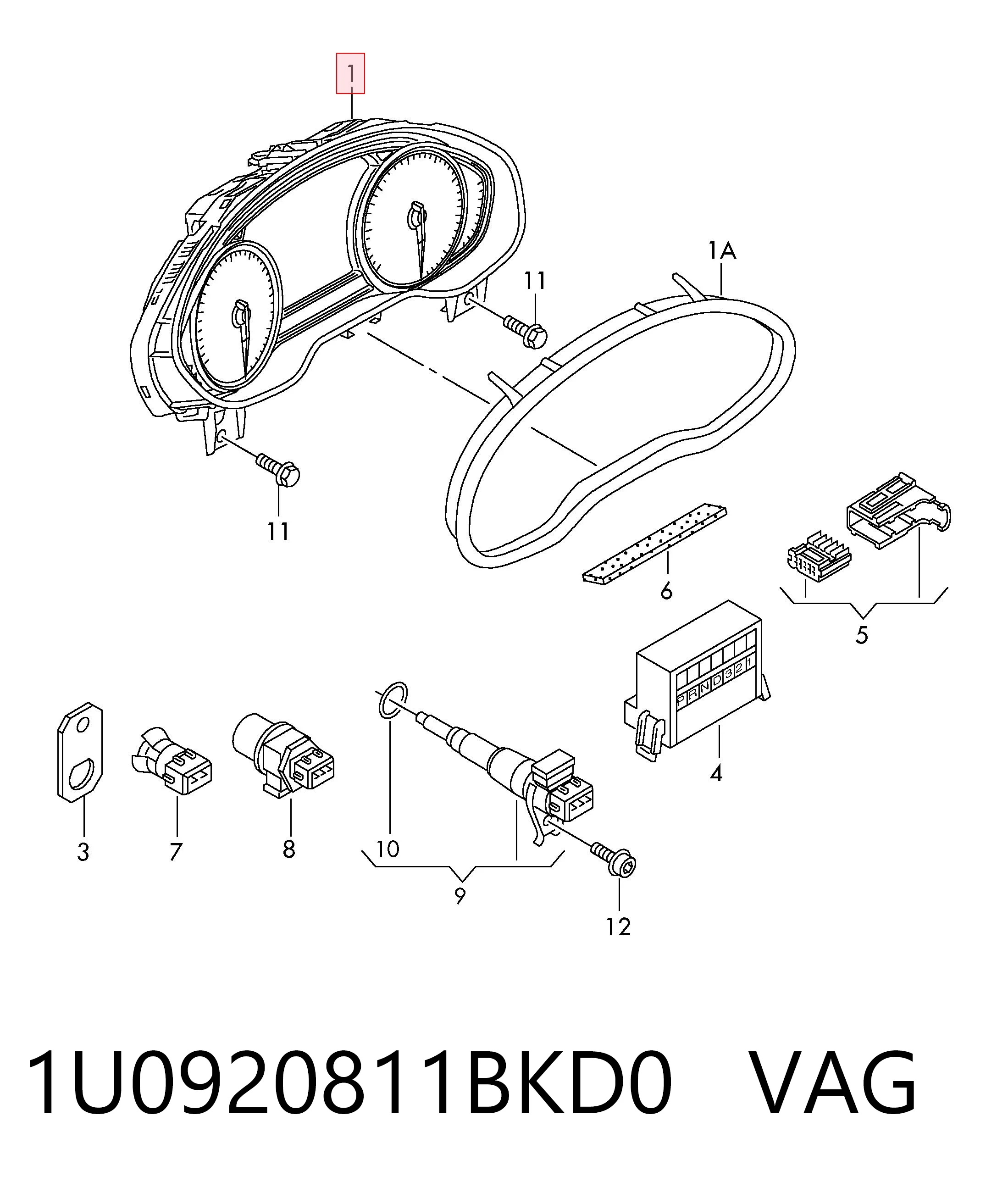 1U0920811BKD0 VAG