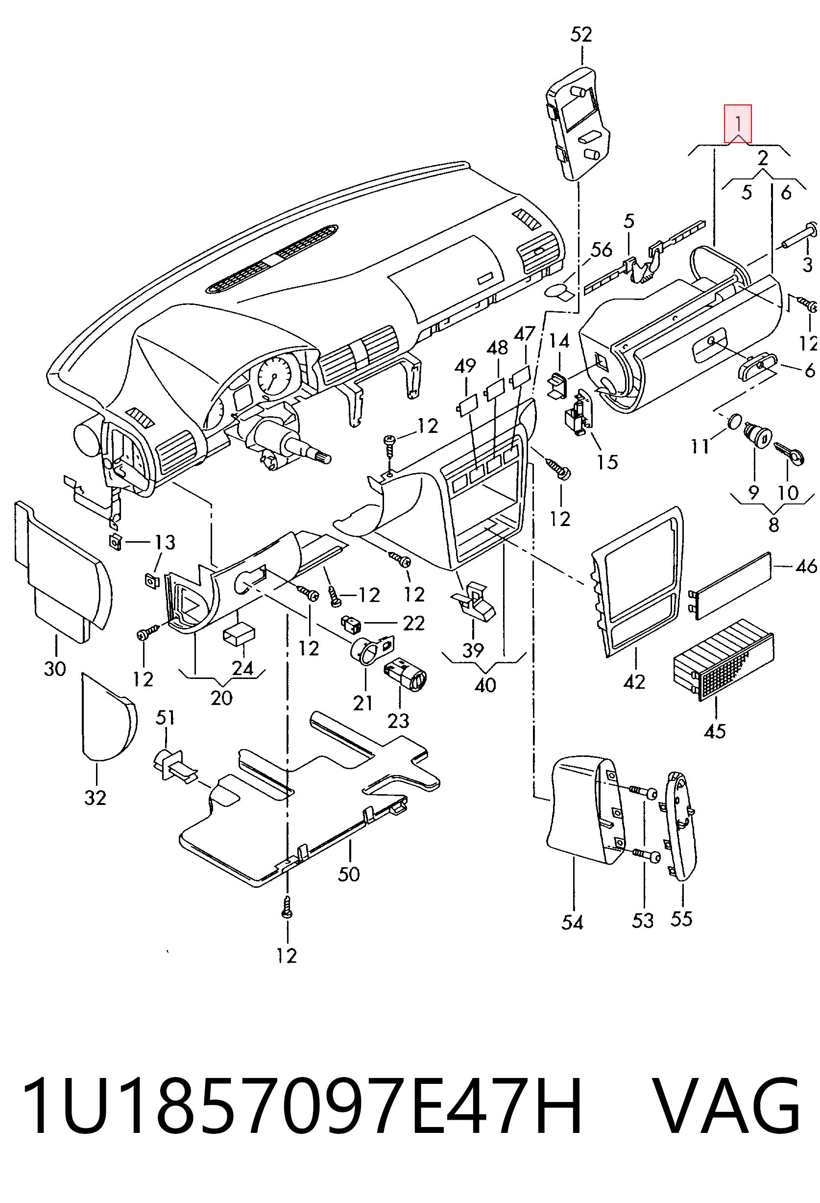 1U1857097E47H VAG