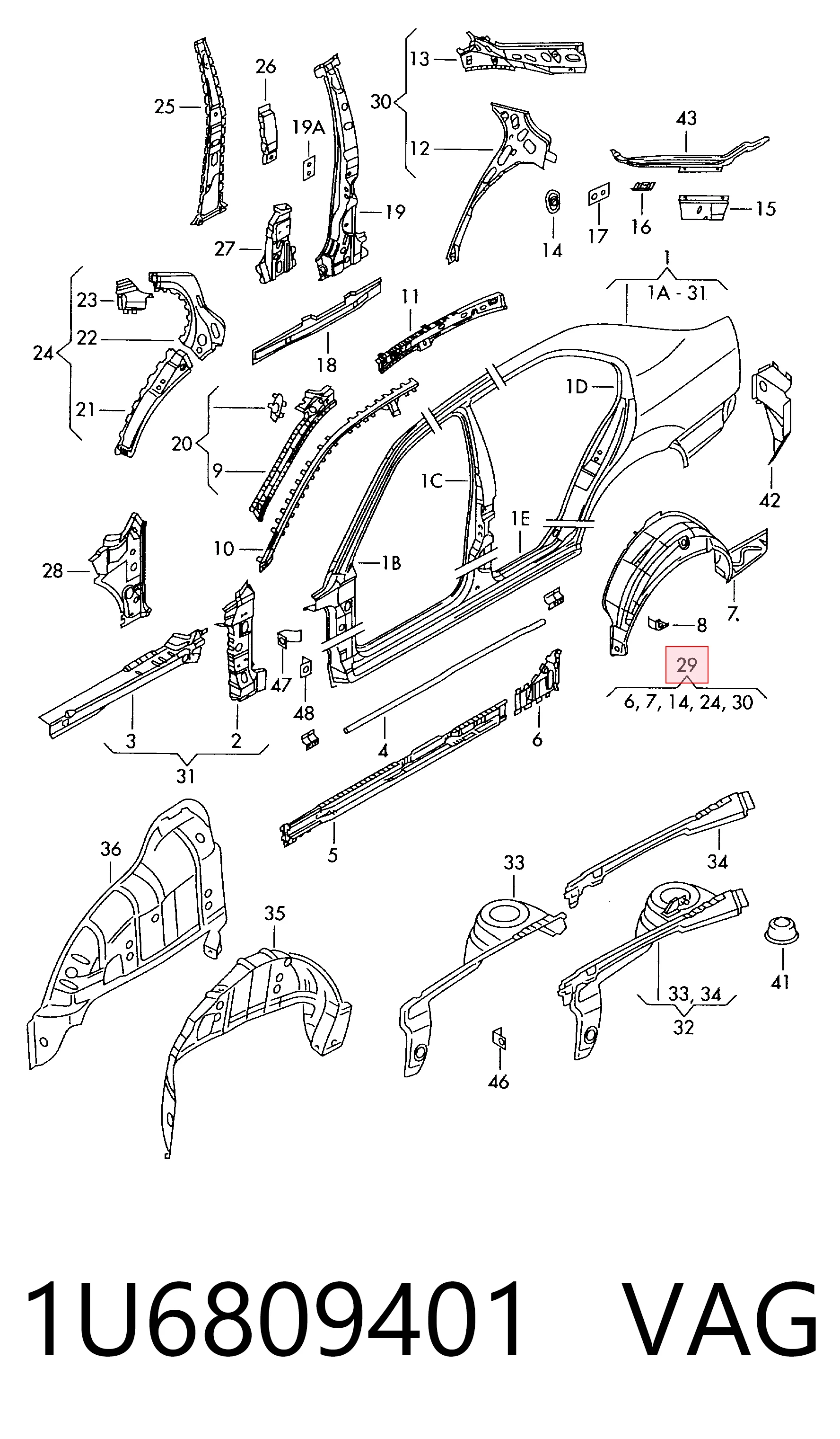 1U6809401 VAG
