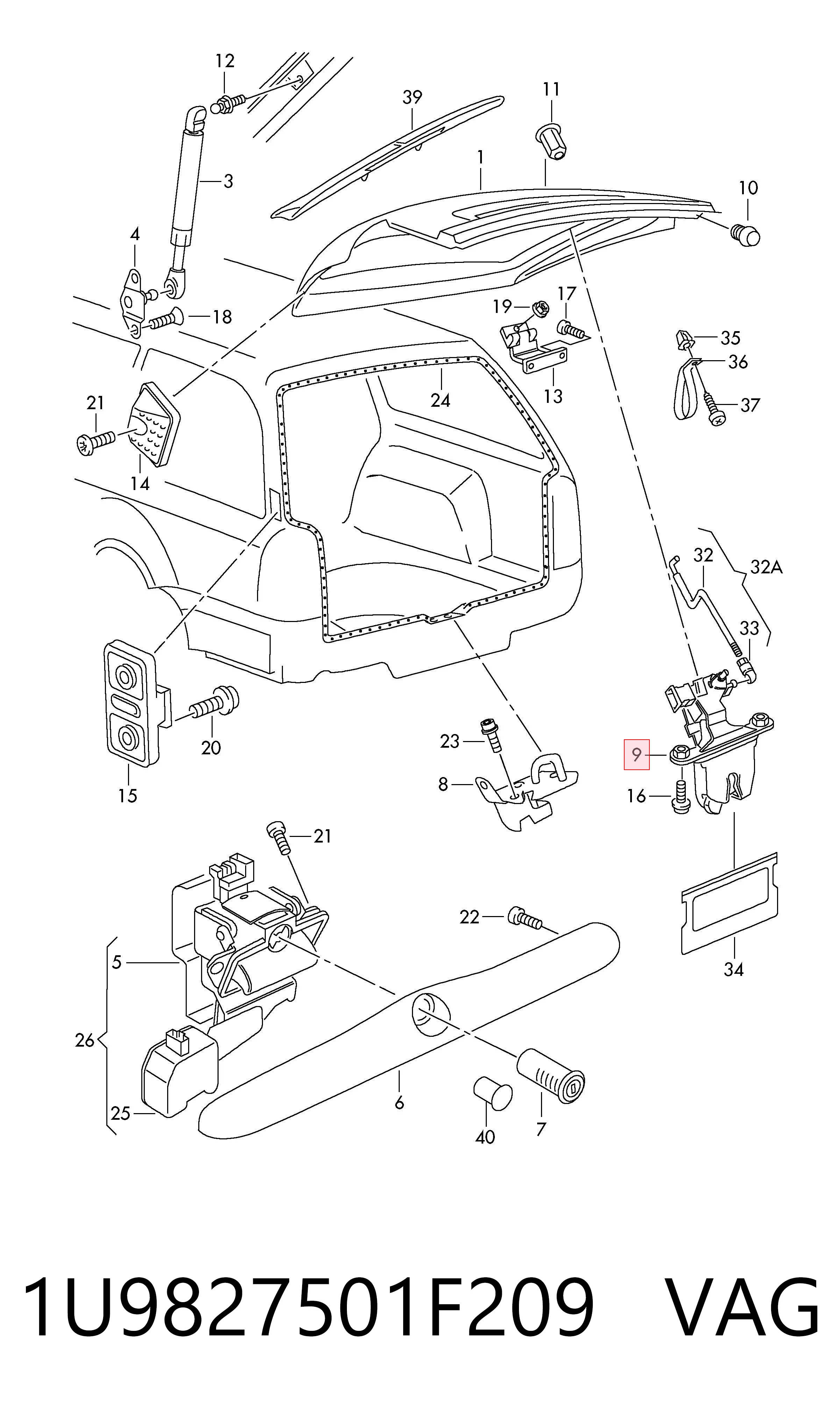 1U9827501F209 VAG