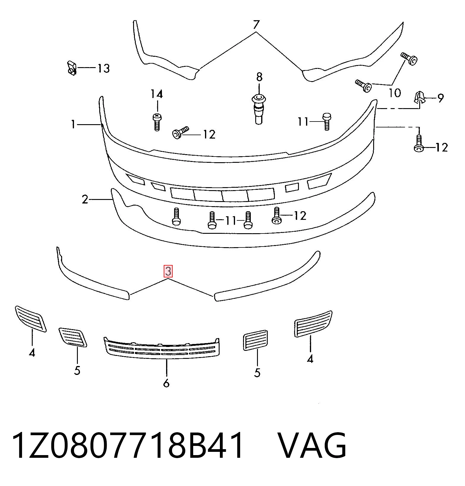 1Z0807718B41 VAG