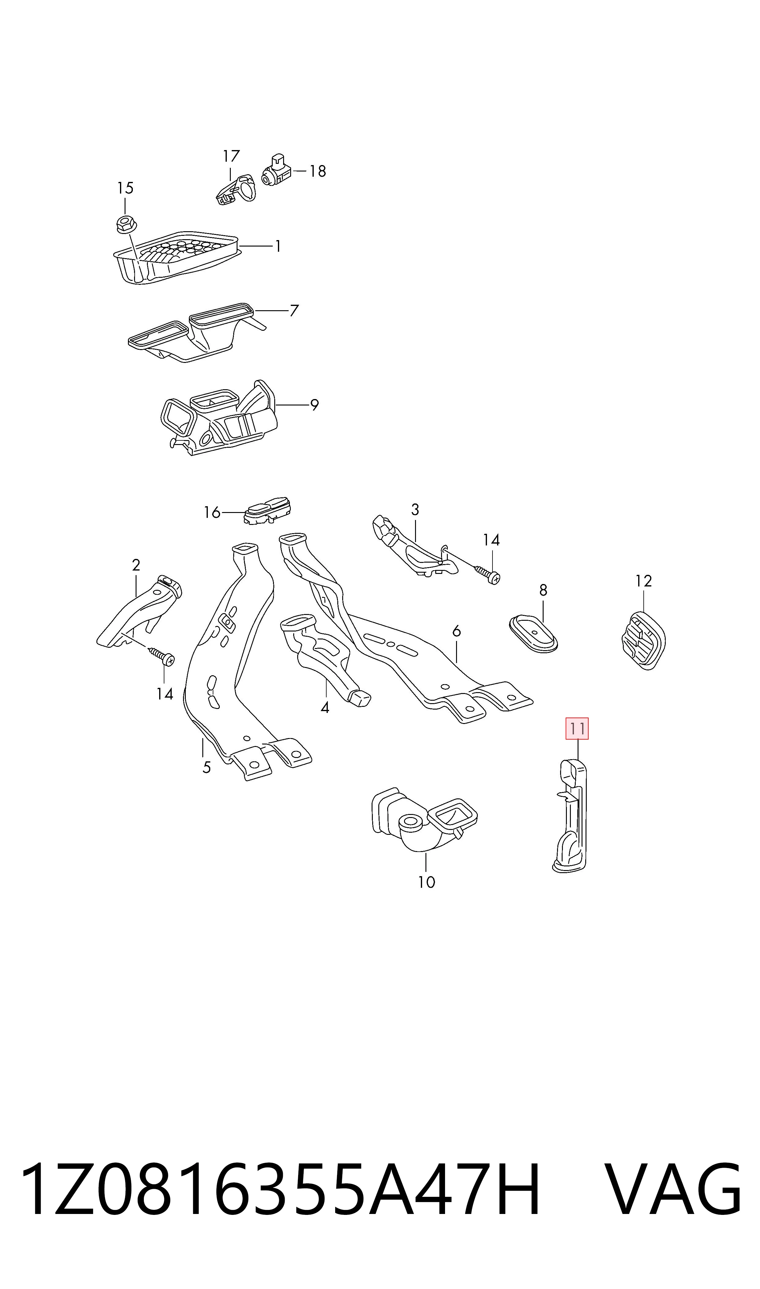 1Z0816355A47H VAG 