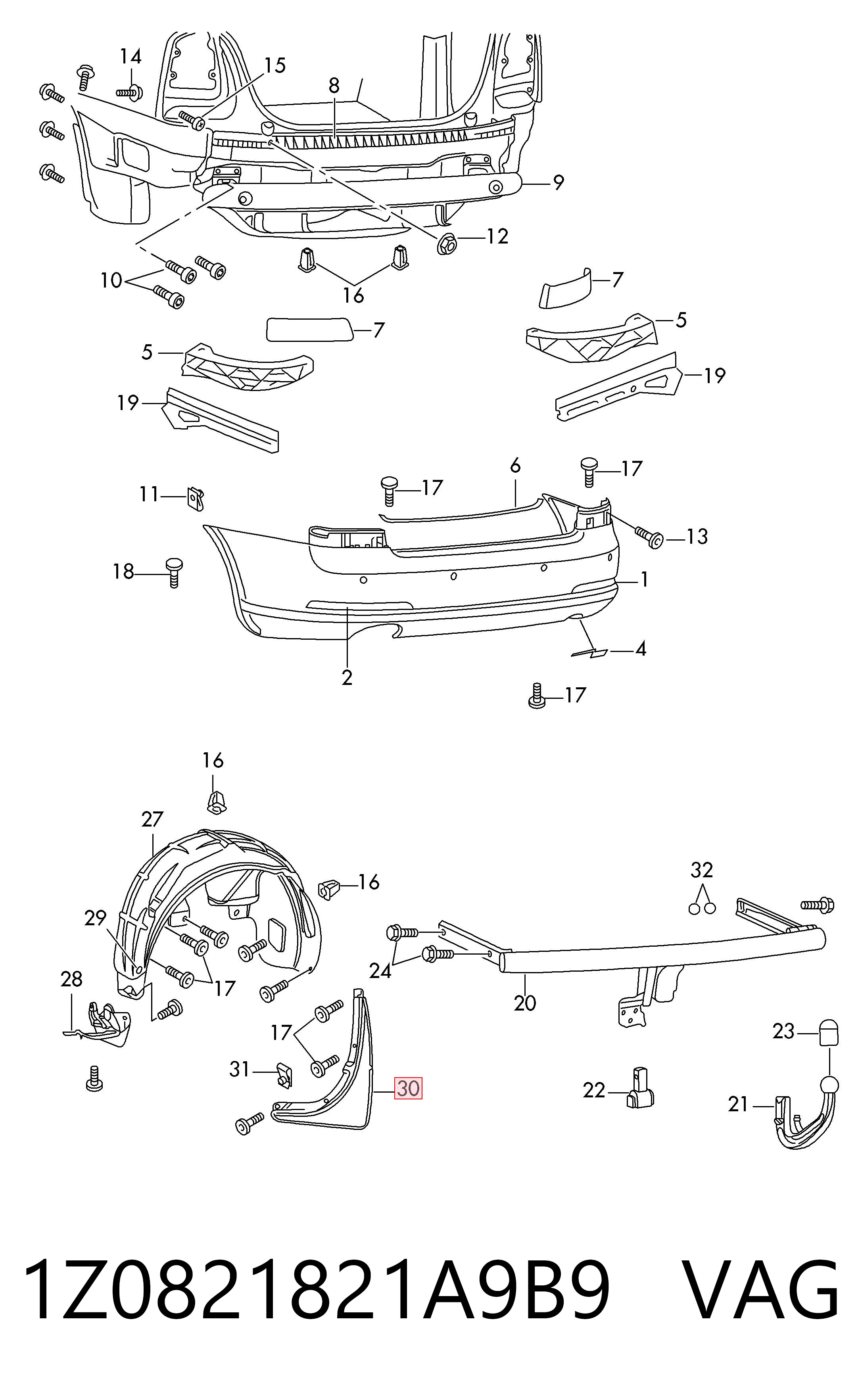 1Z0821821A9B9 VAG