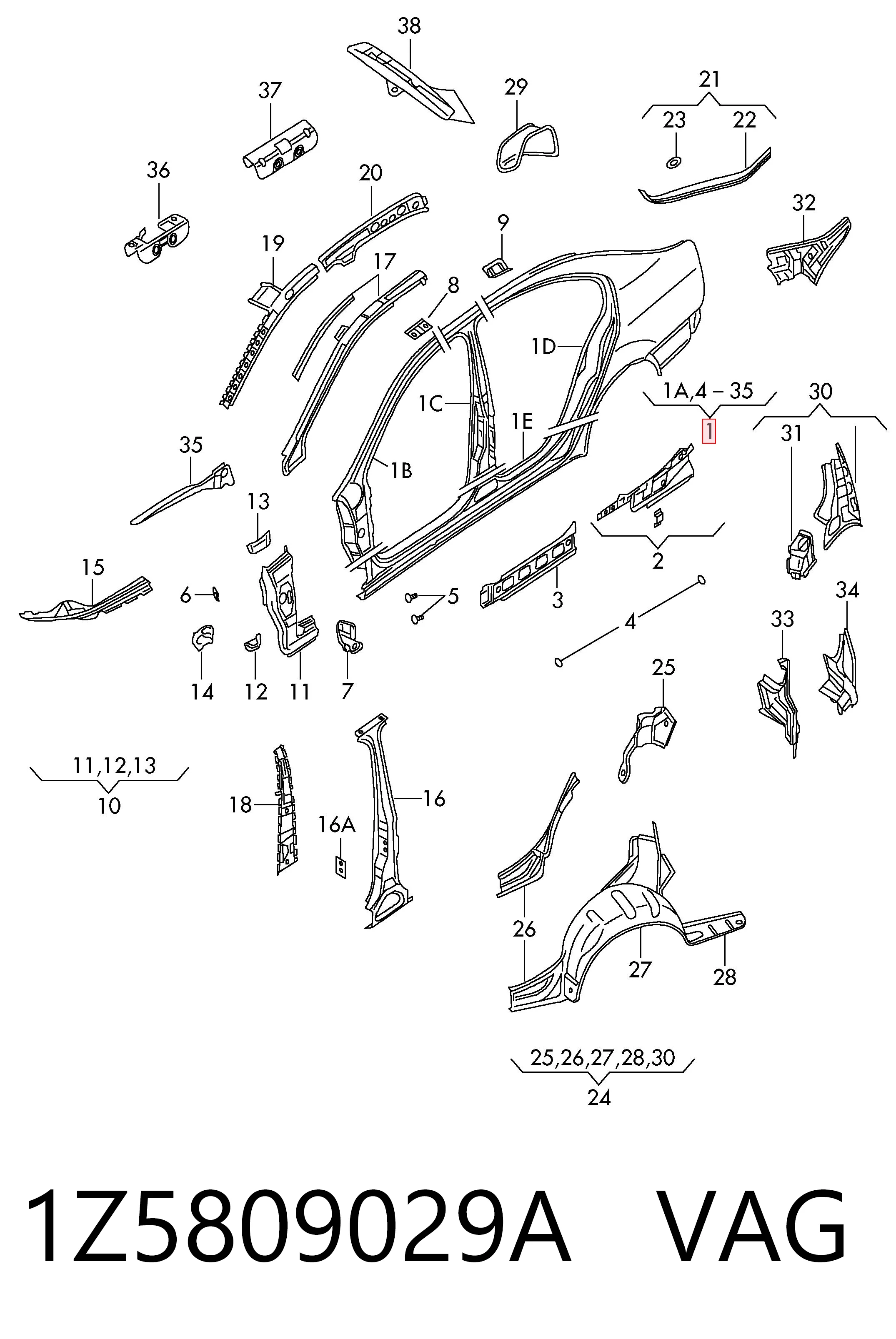 1Z5809029A VAG
