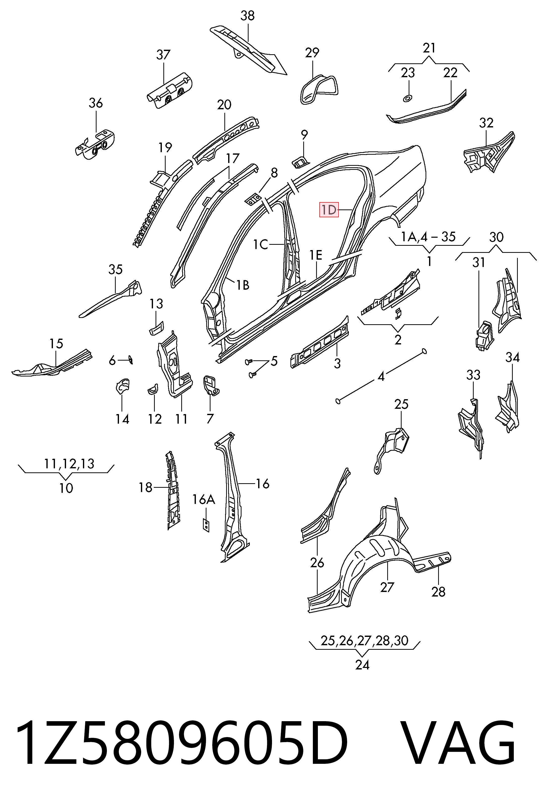 1Z5809605D VAG