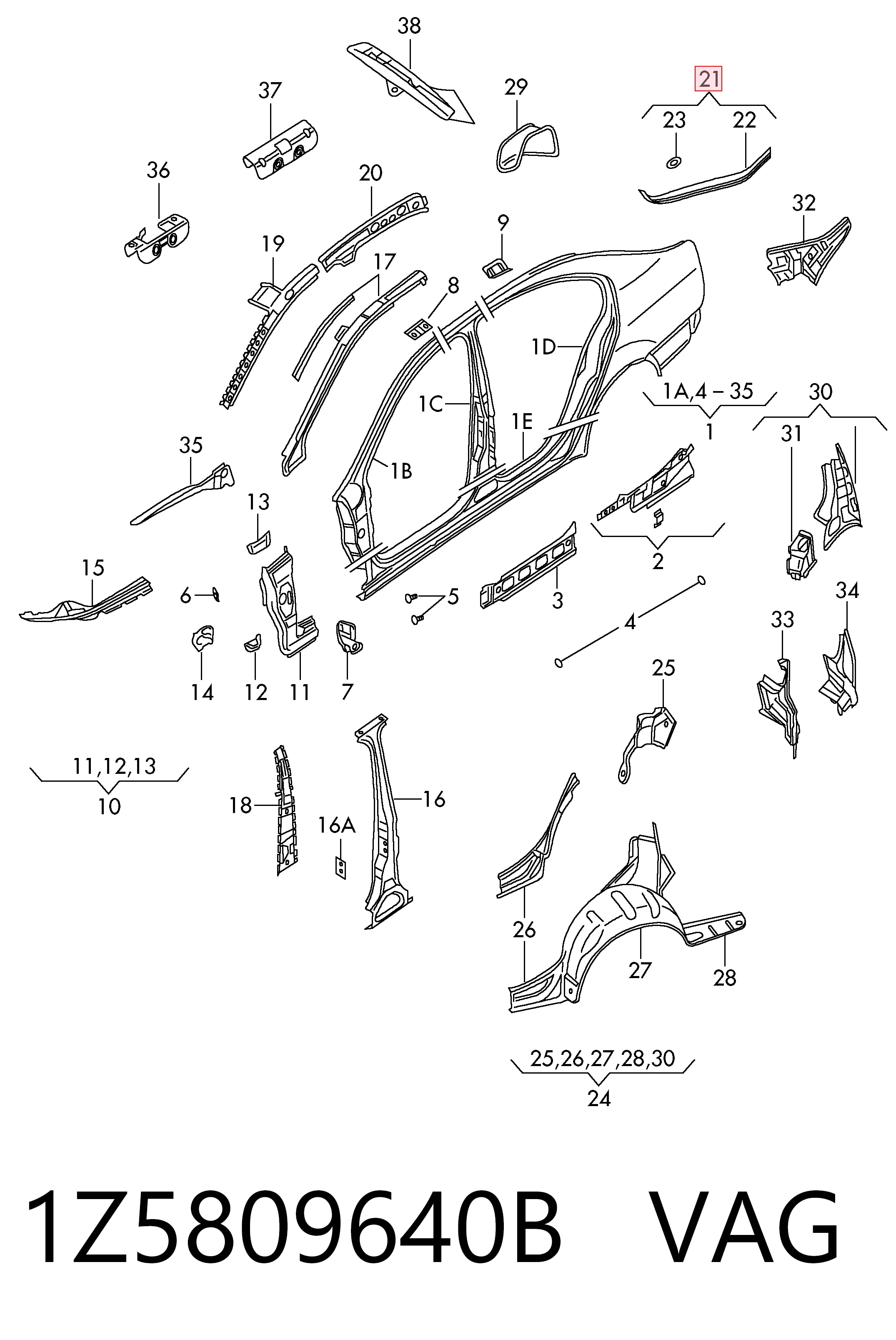 1Z5809640B VAG