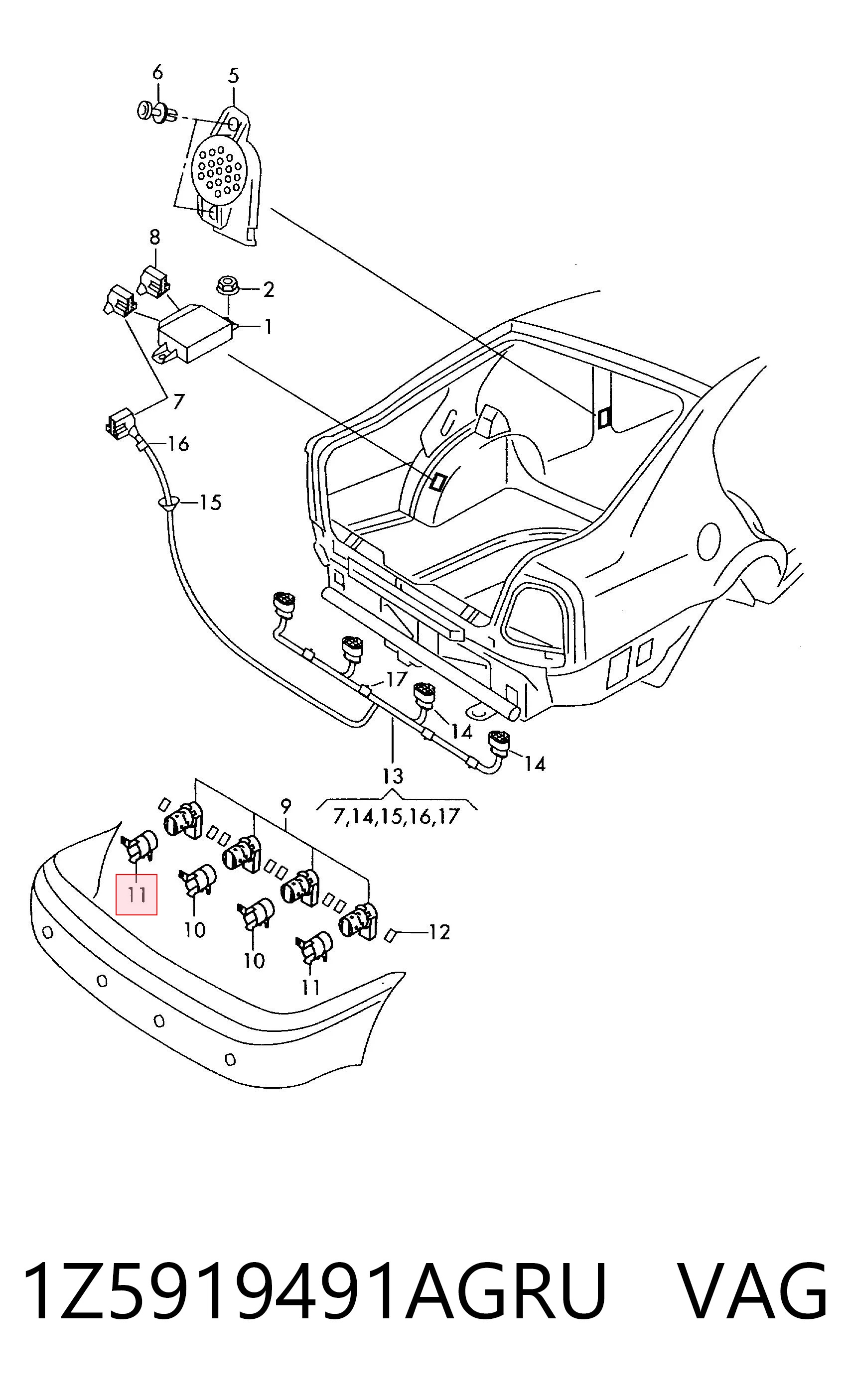 1Z5919491AGRU VAG 