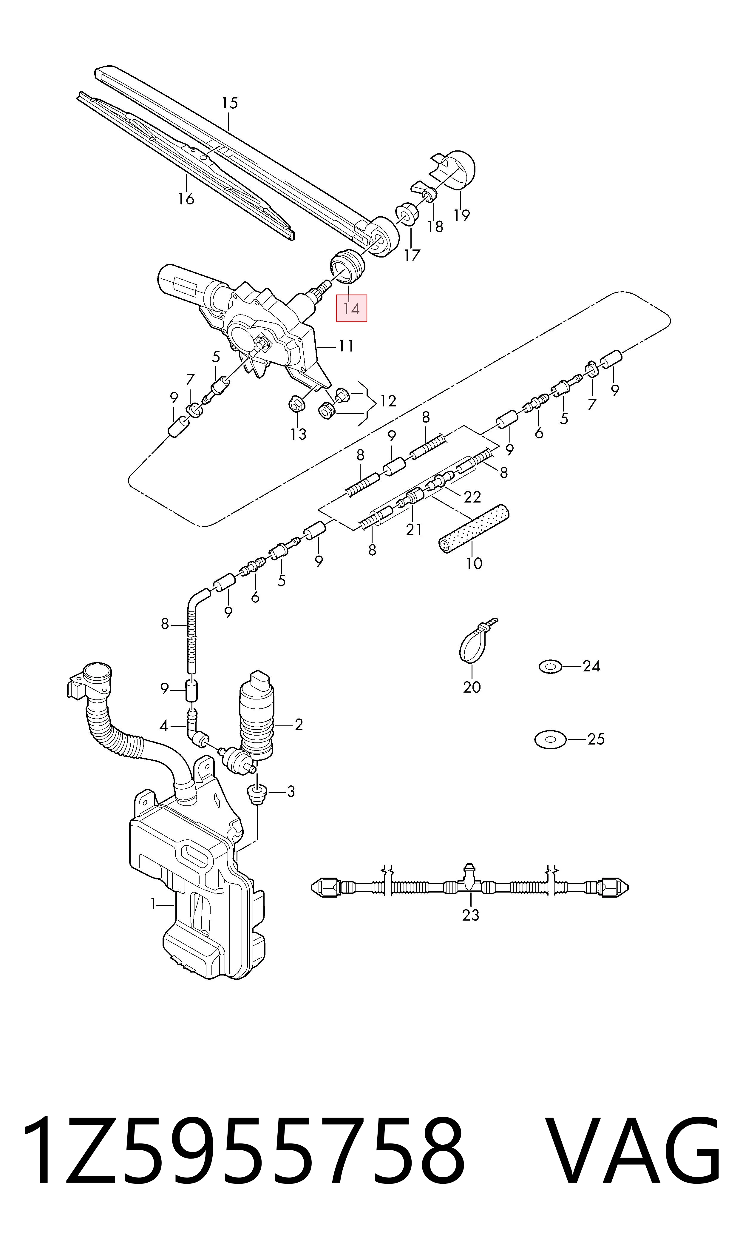 Vedante anular de bomba de fluido para lavador VAG 1Z5955758 preço, a partir de 8,79 USD