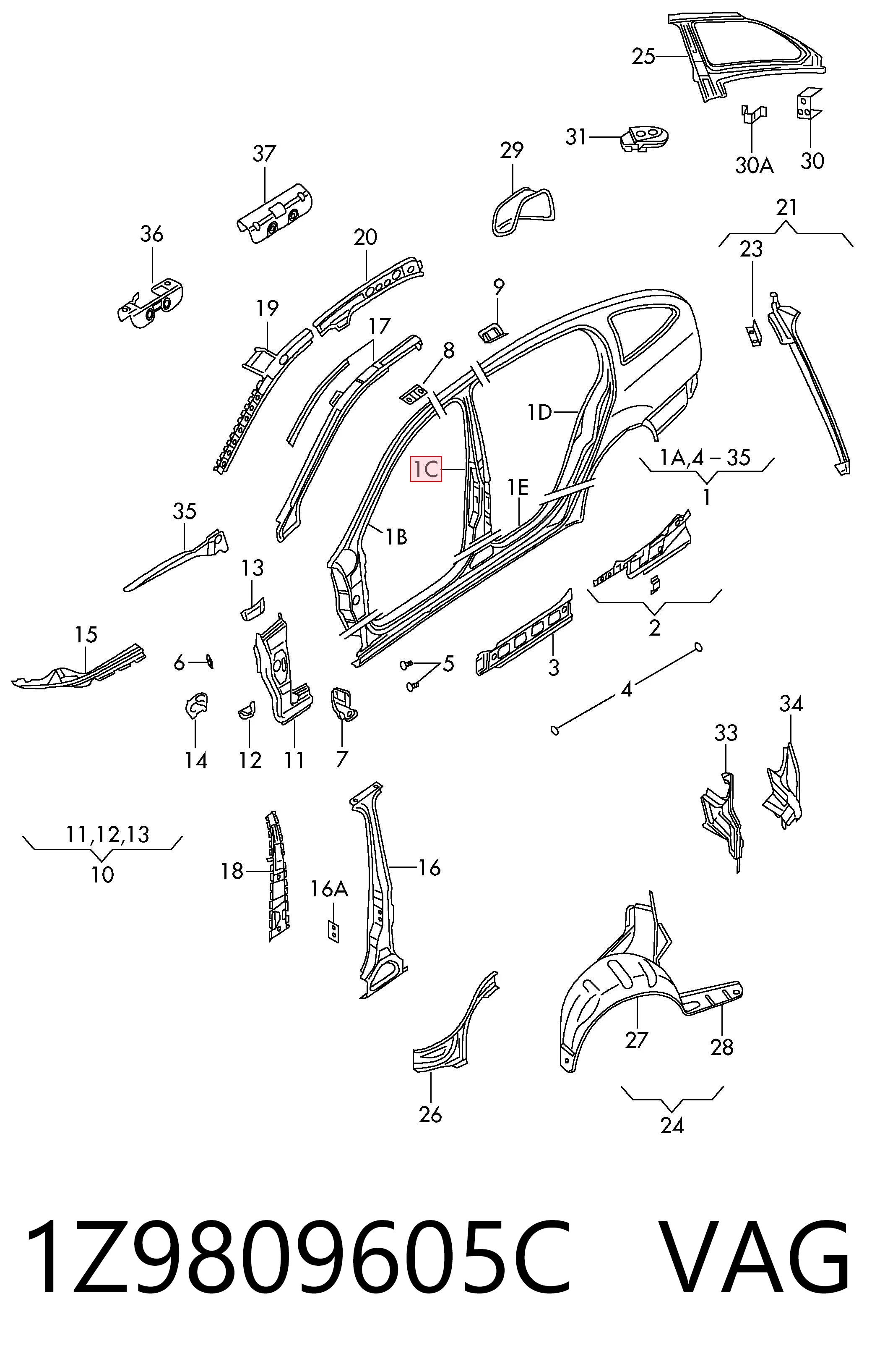 1Z9809605C VAG