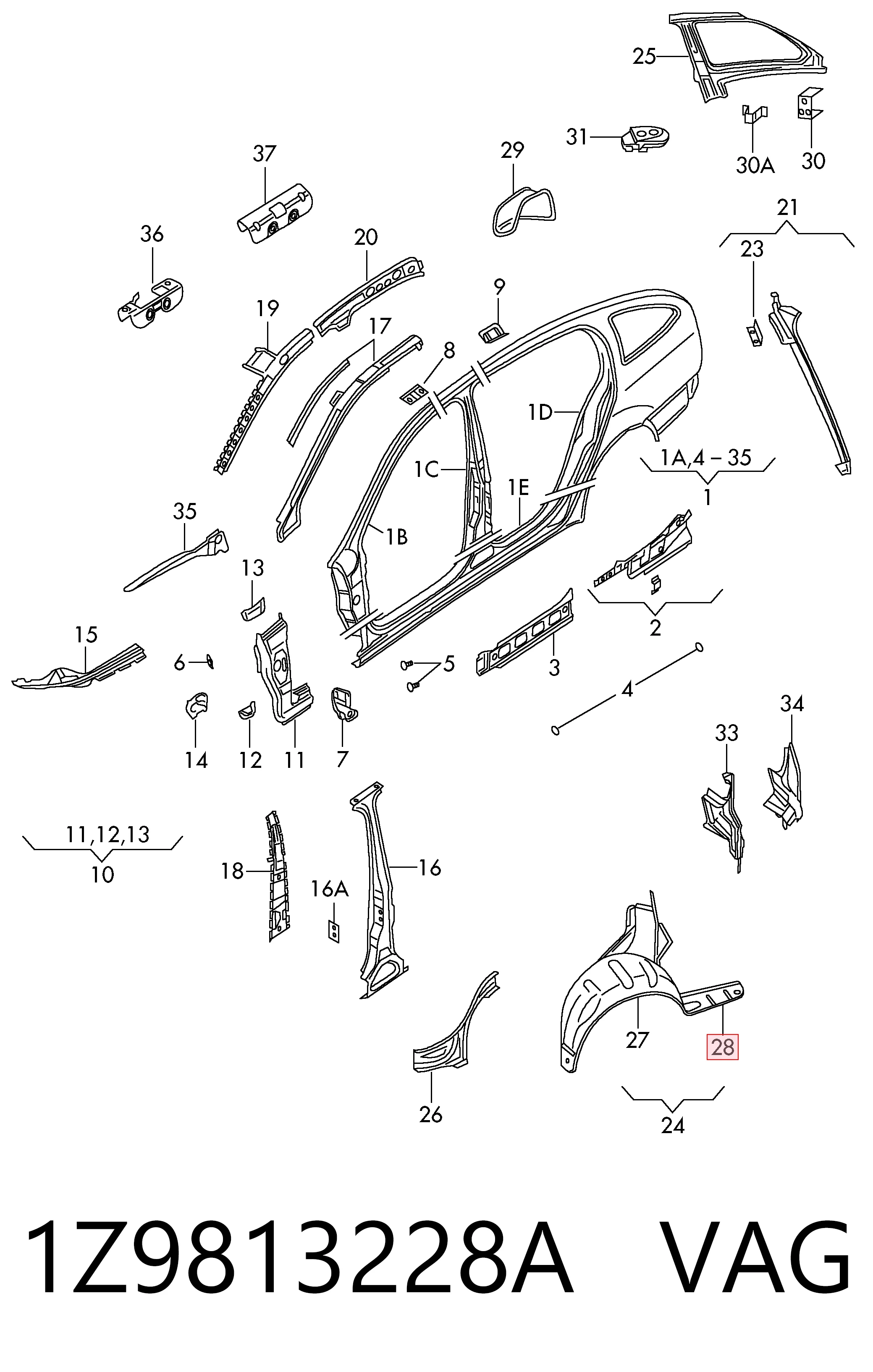 1Z9813228A VAG 