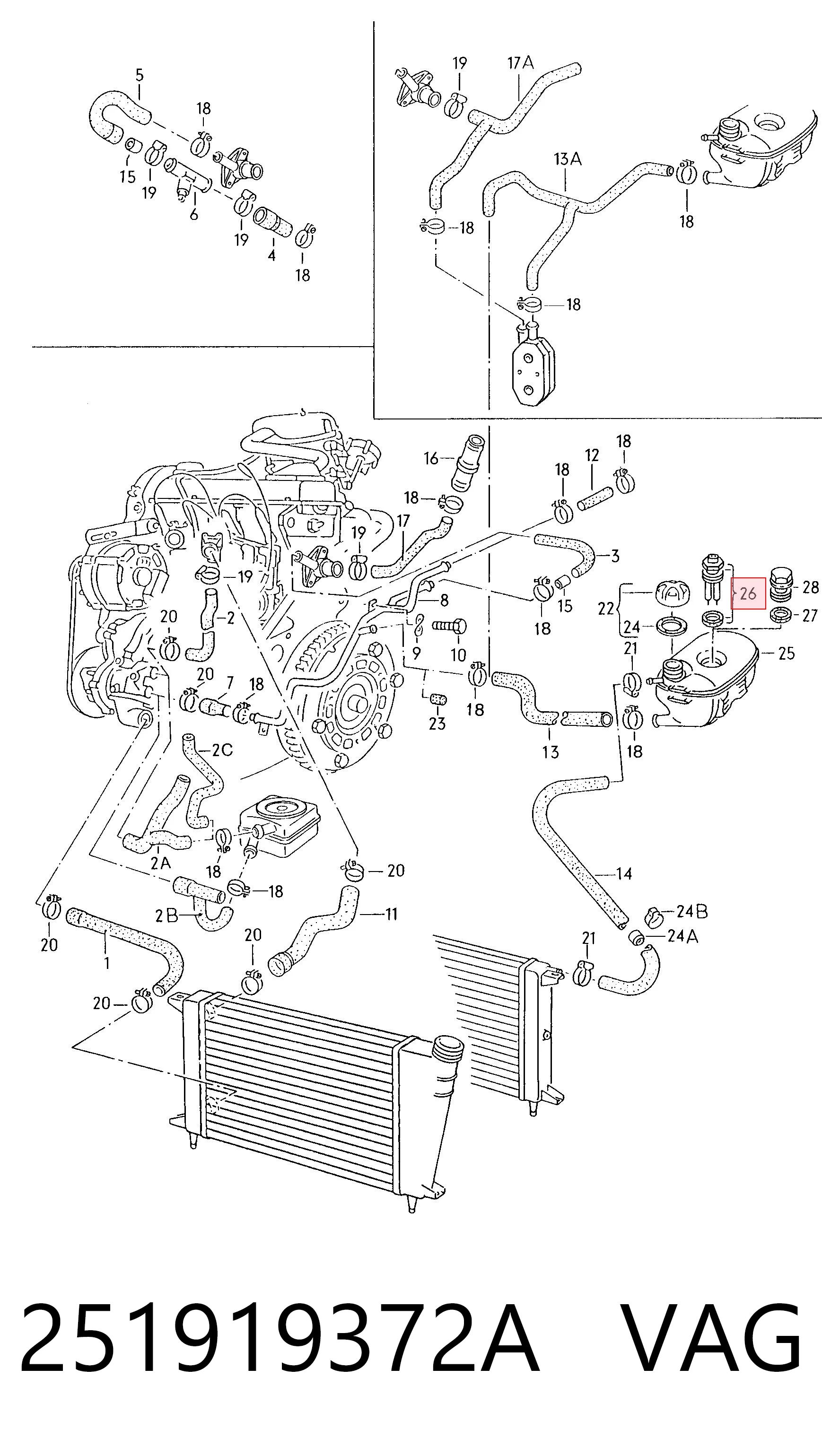 Sensor do nível do fluido de esfriamento no tanque VAG 251919372A preço, a partir de 3,59 USD