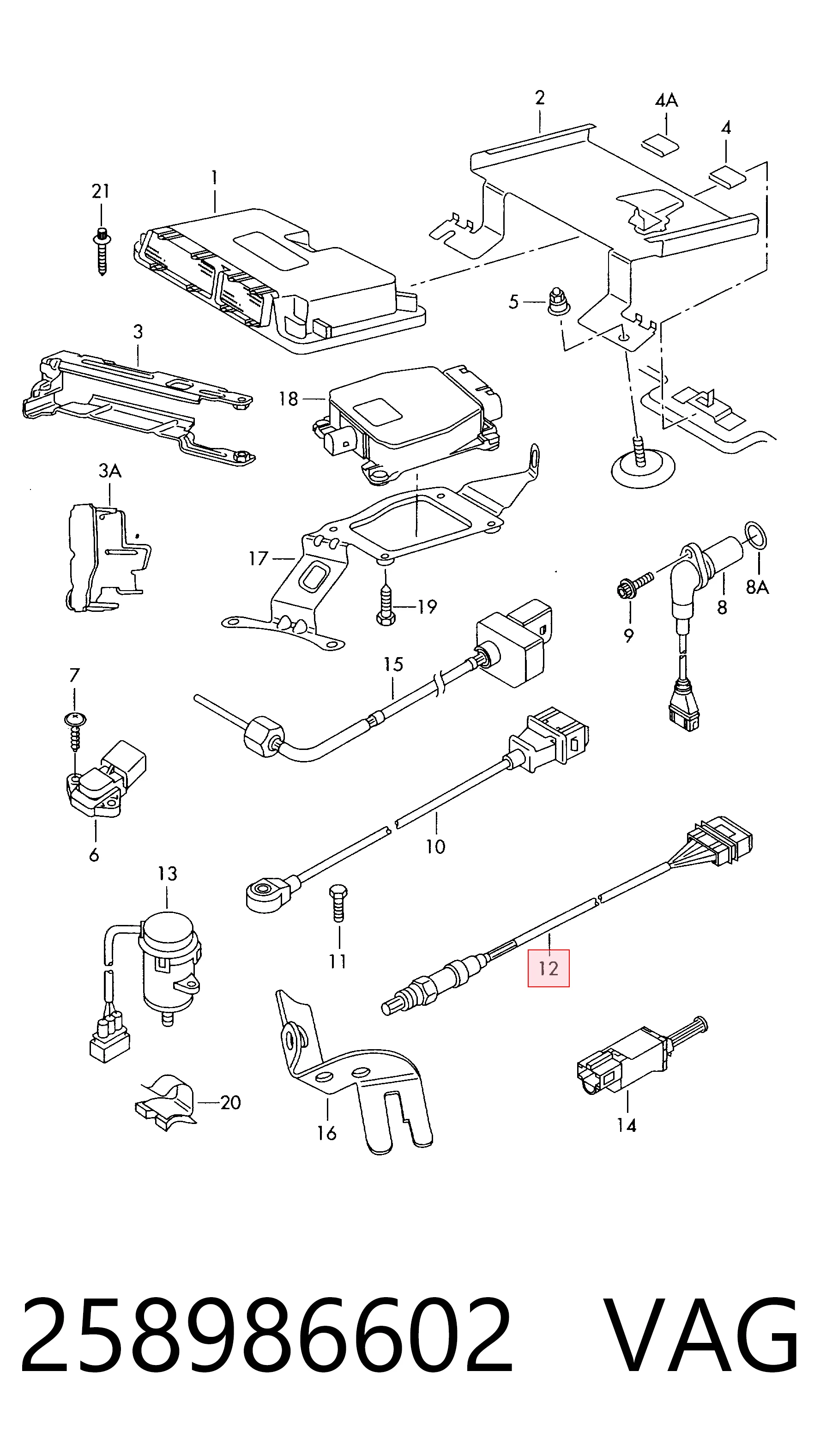 Sonda lambda, sensor de oxigênio até o catalisador Subaru 22690AA690 preço, a partir de 45,50 USD