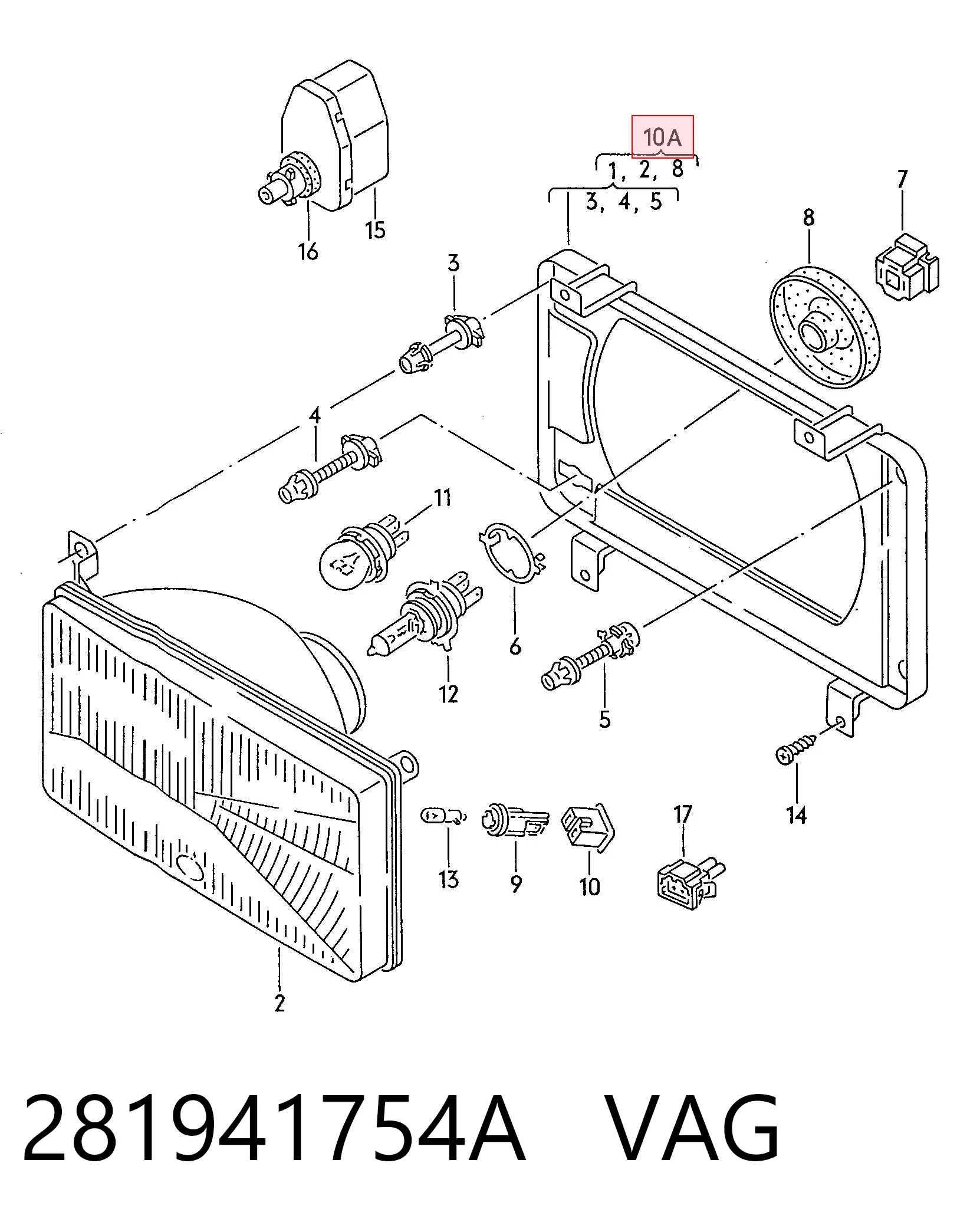 Luz direita Volkswagen LT 28-35 I 
