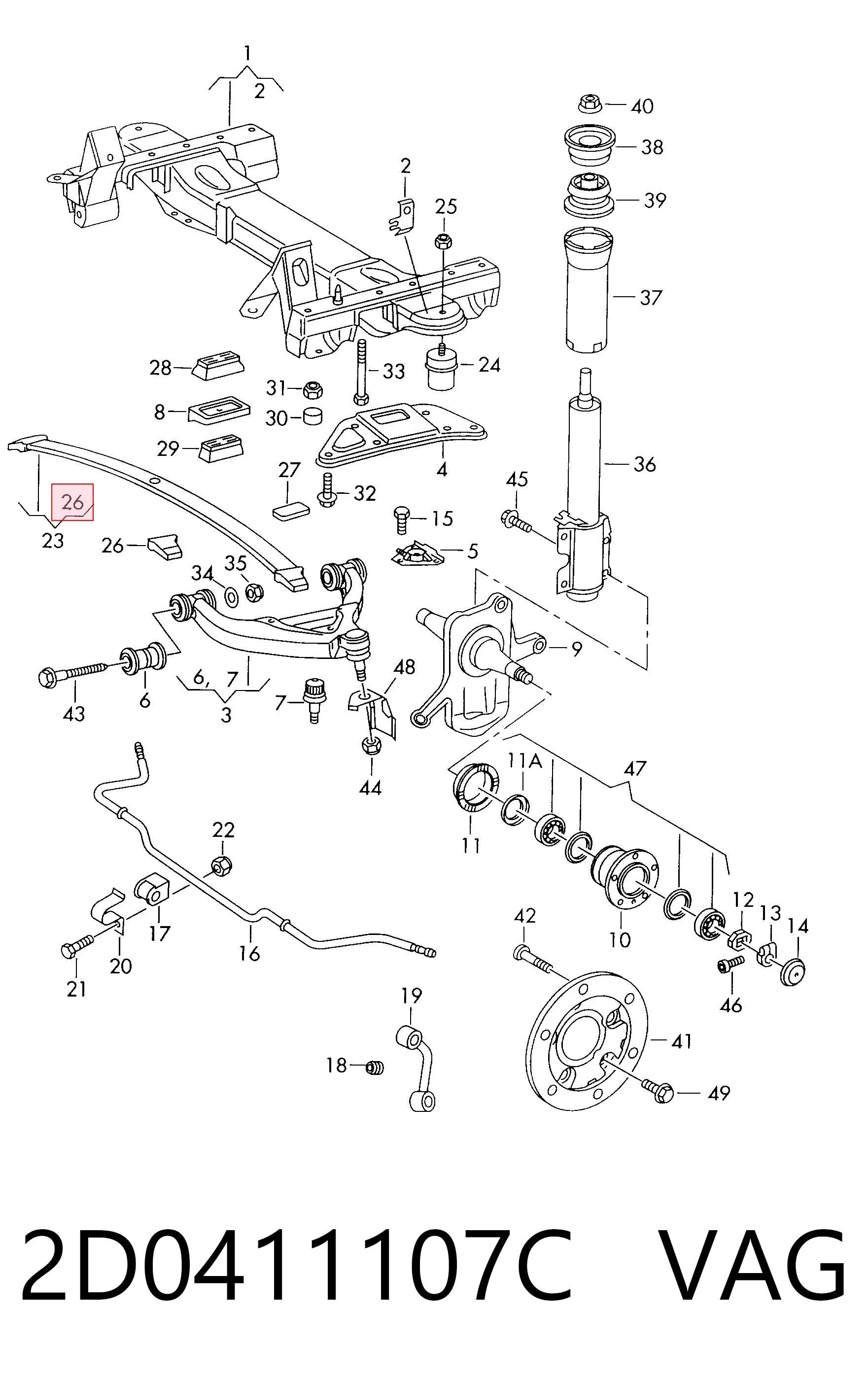 2D0411107C VAG