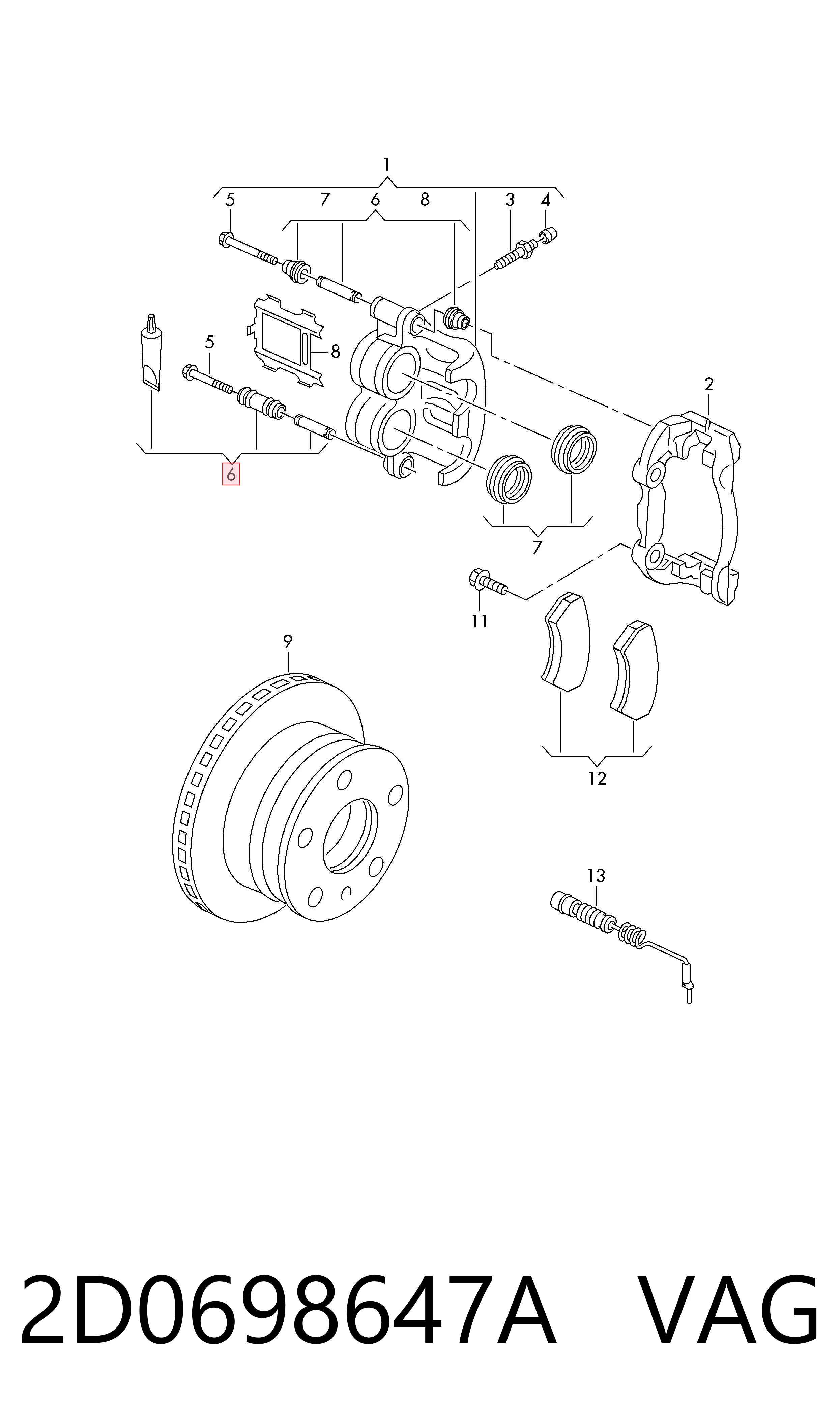 Kit de reparação de suporte do freio traseiro Mercedes G  W463 ao melhor preço