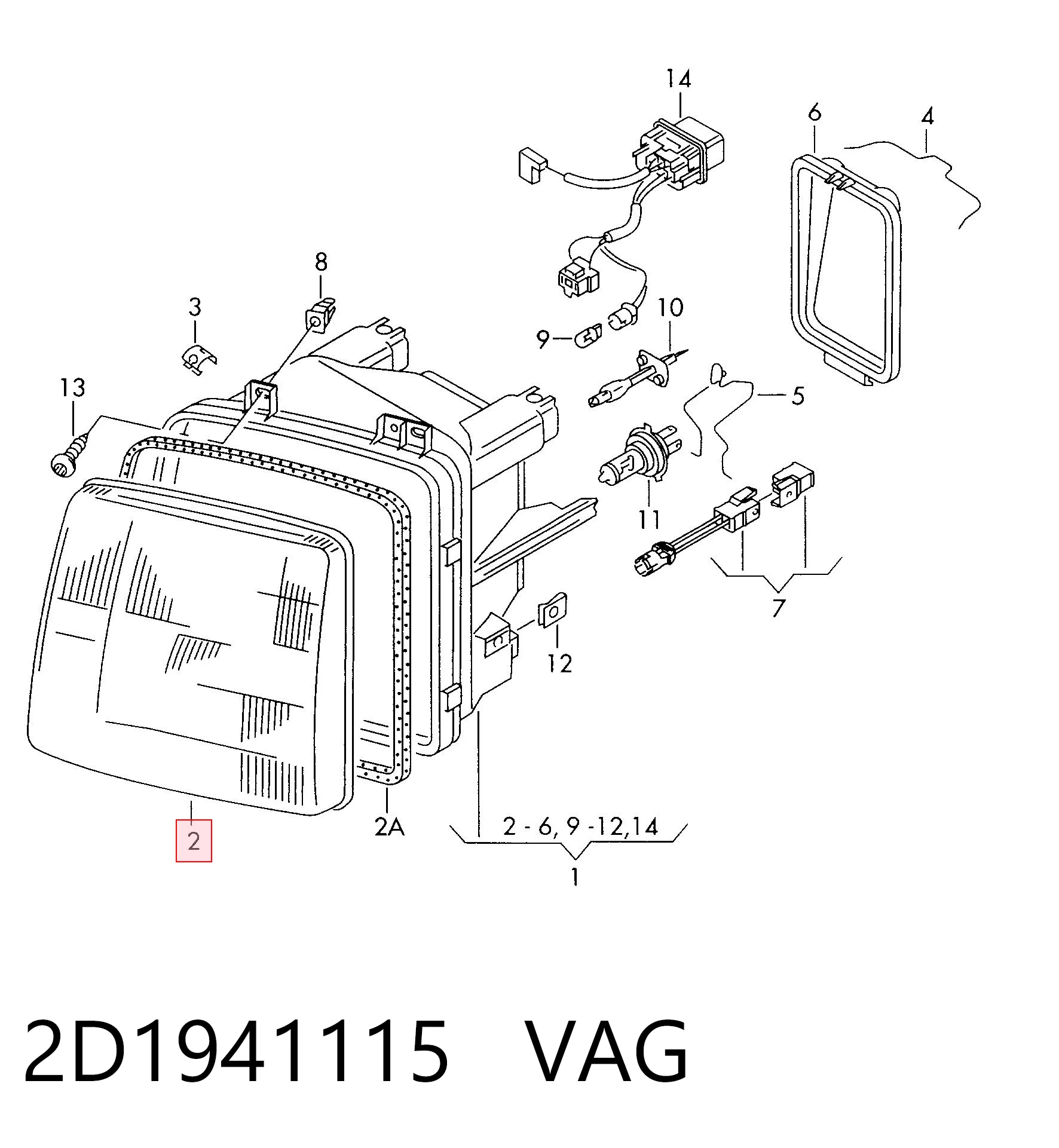 2D1941115 VAG