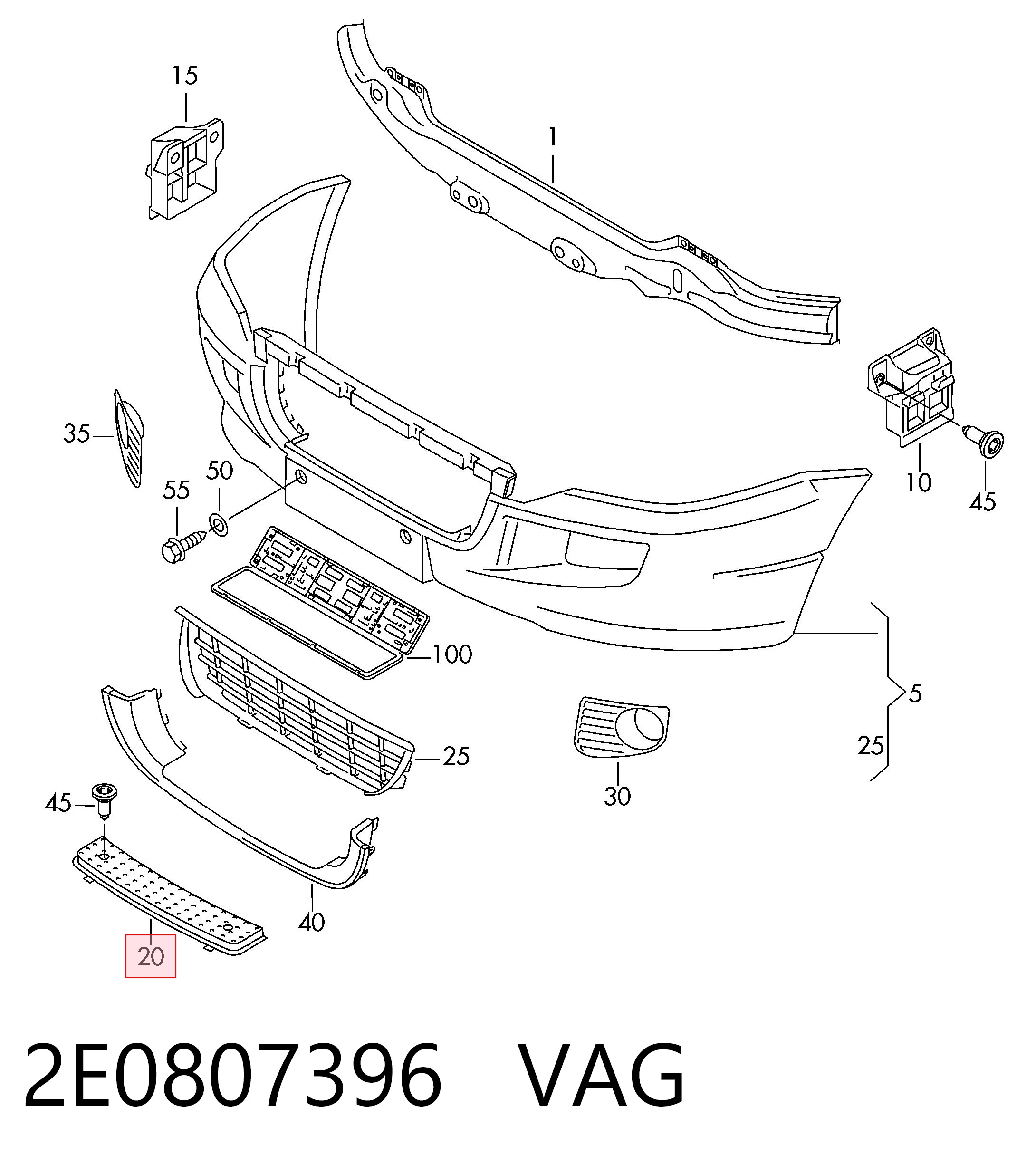 2E0807396 VAG