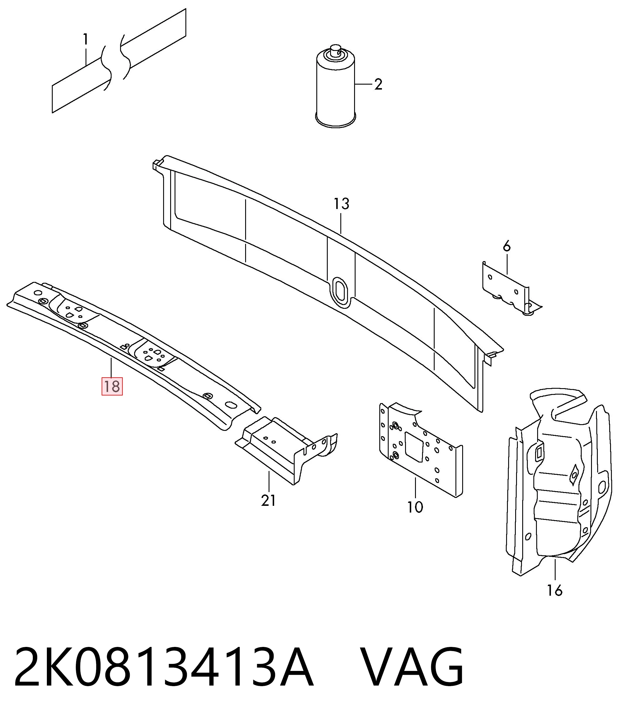 2K0813413A VAG
