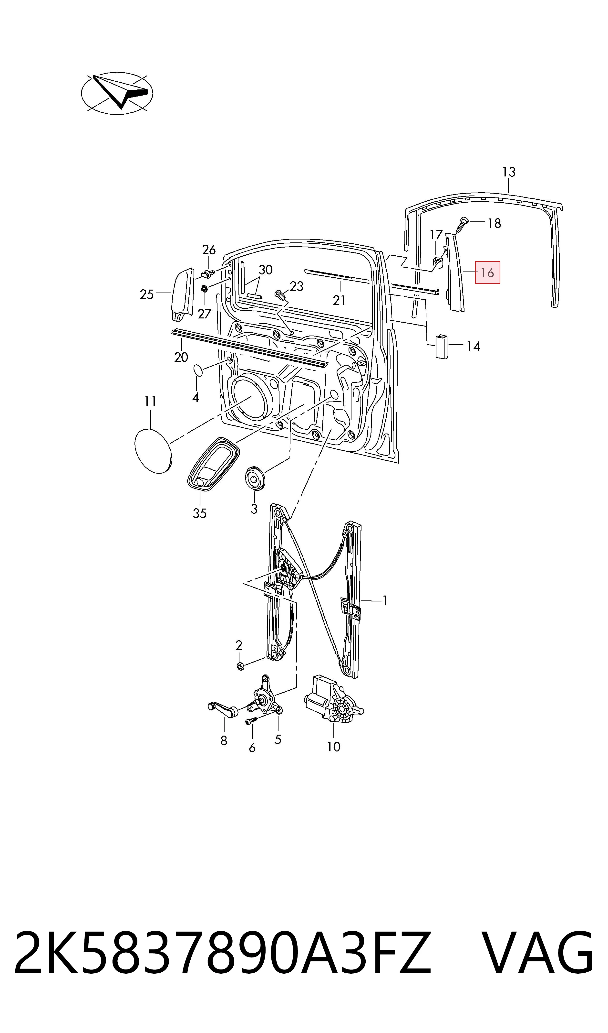 2K5837890A3FZ VAG