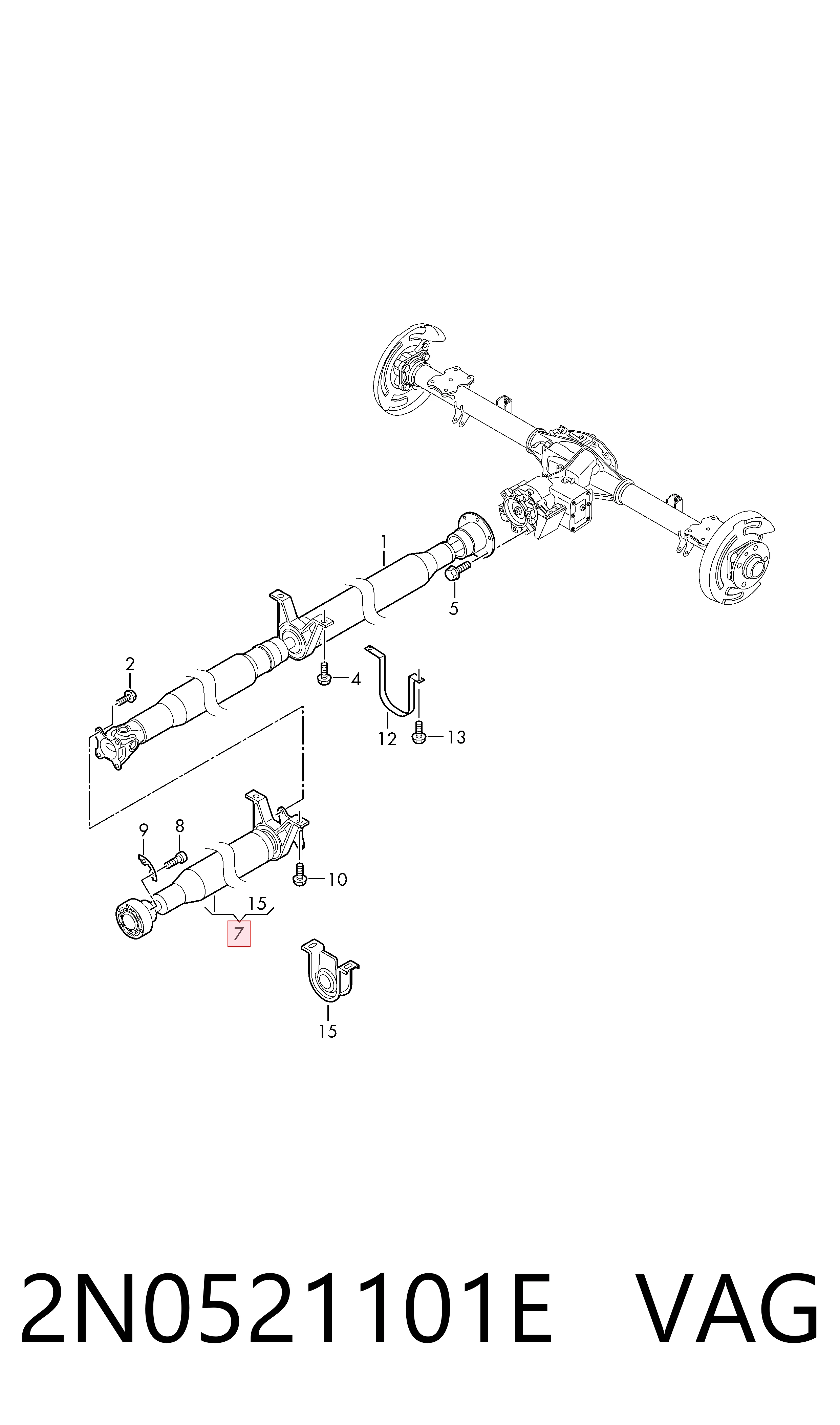 Junta universal até o eixo dianteiro Volkswagen Crafter SY, SX, SYB, SYC, SYD, SYM ao melhor preço