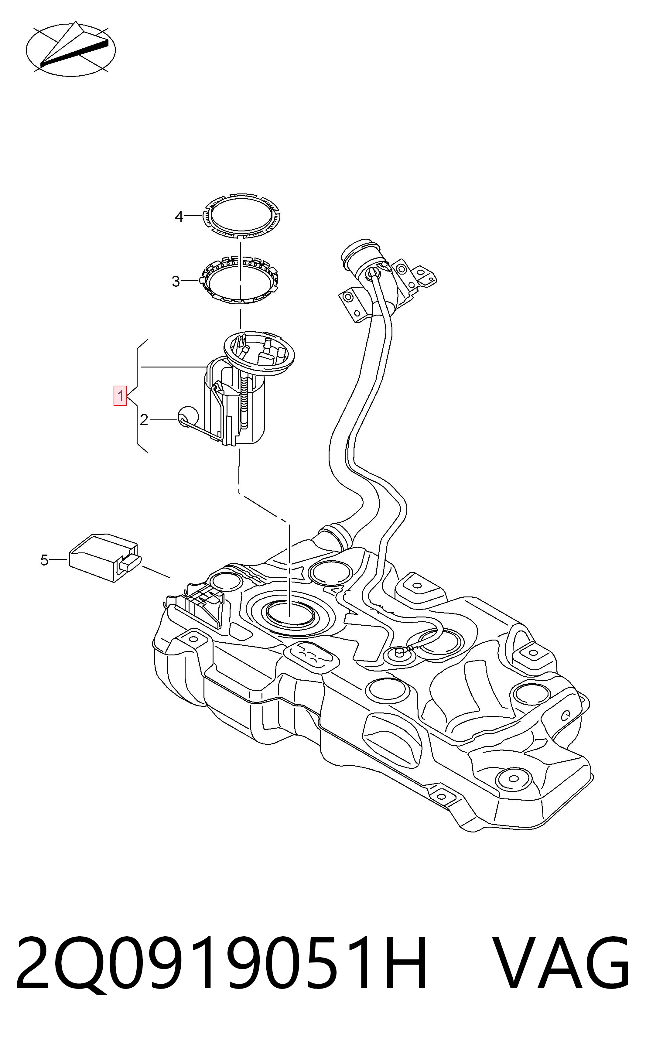 2Q0919051H VAG 