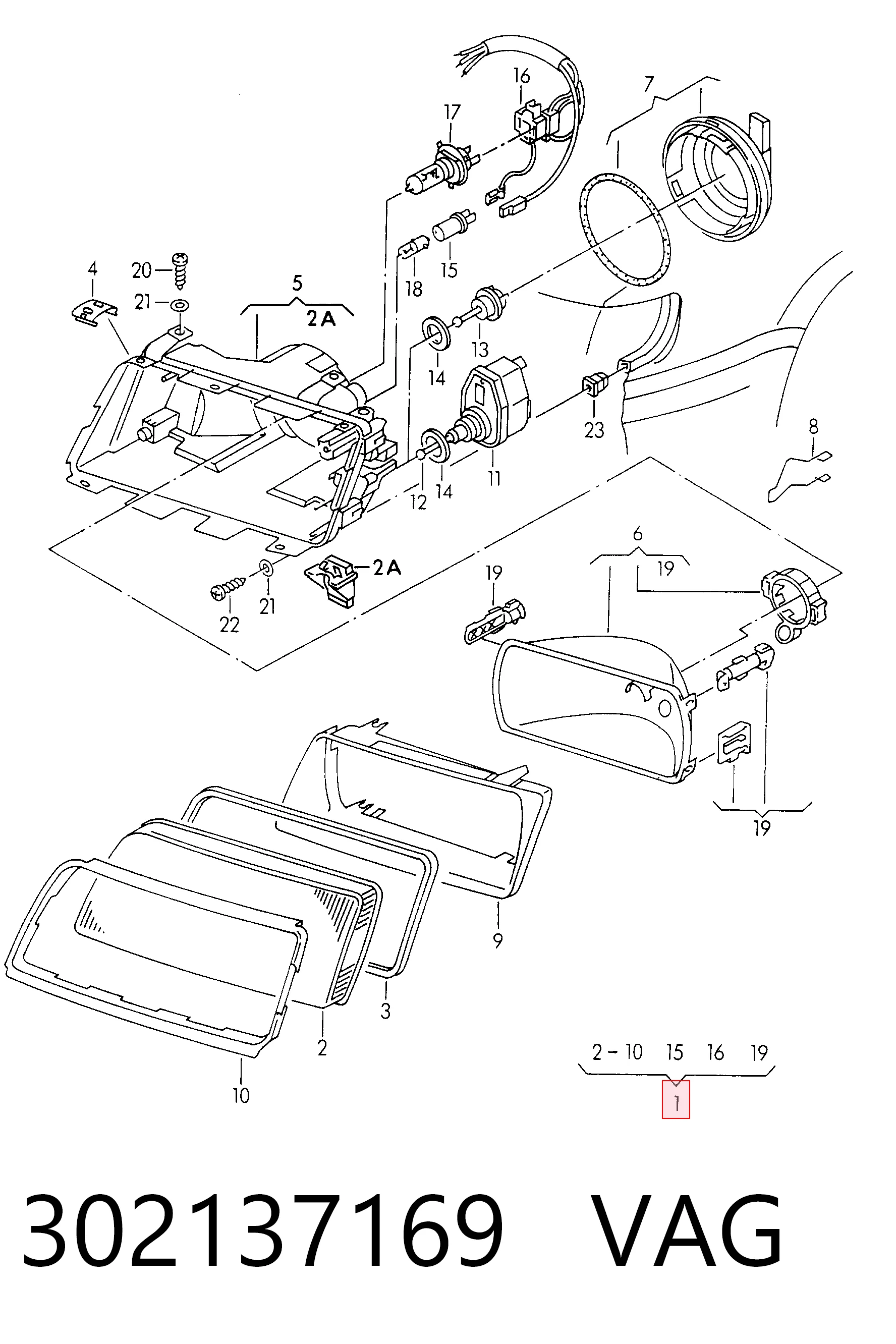 Luz esquerda Audi 100 preço, a partir de 39,48 USD