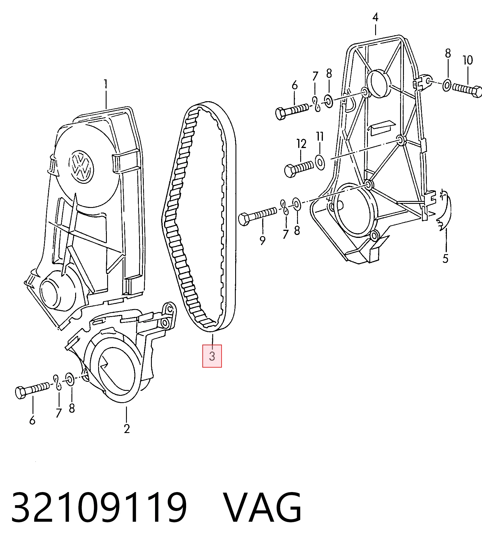 Compre VT268 Iveco Correia do mecanismo de distribuição de gás