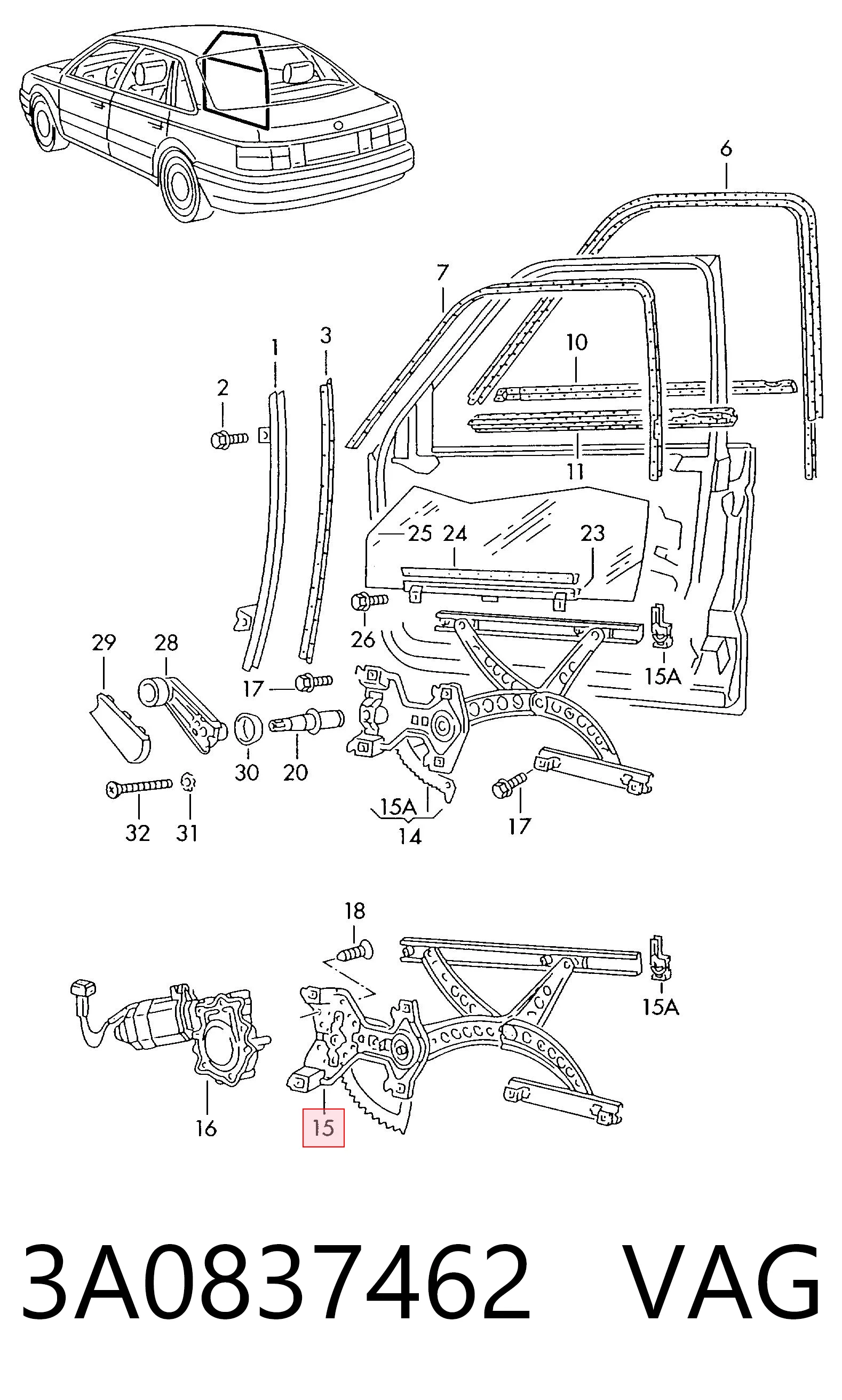3A0837462 VAG