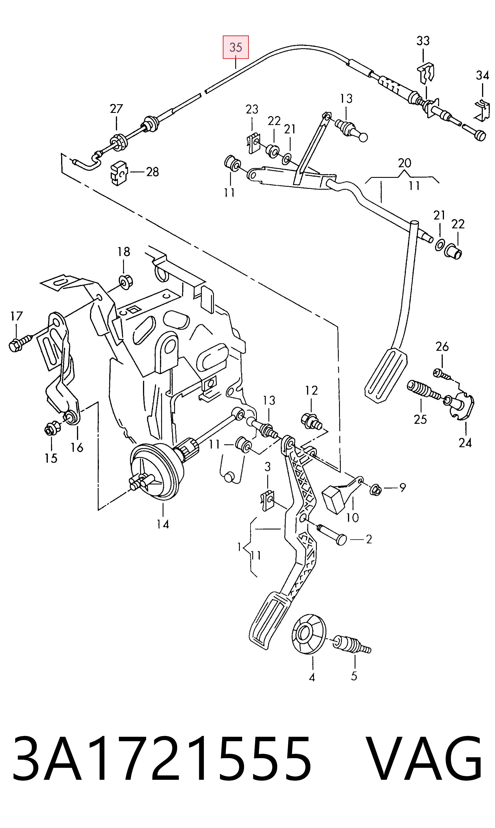 3A1721555 VAG