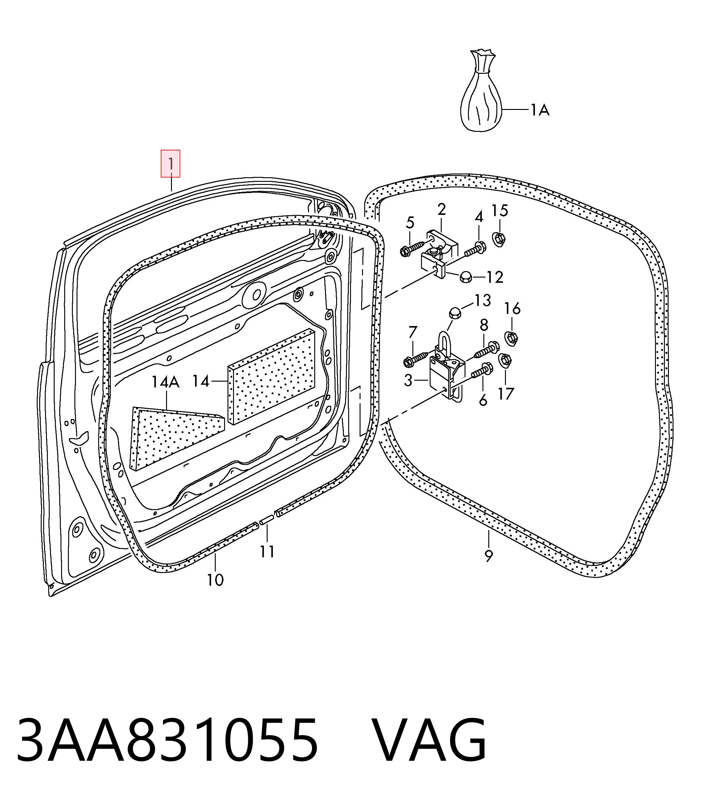 3AA831055 VAG