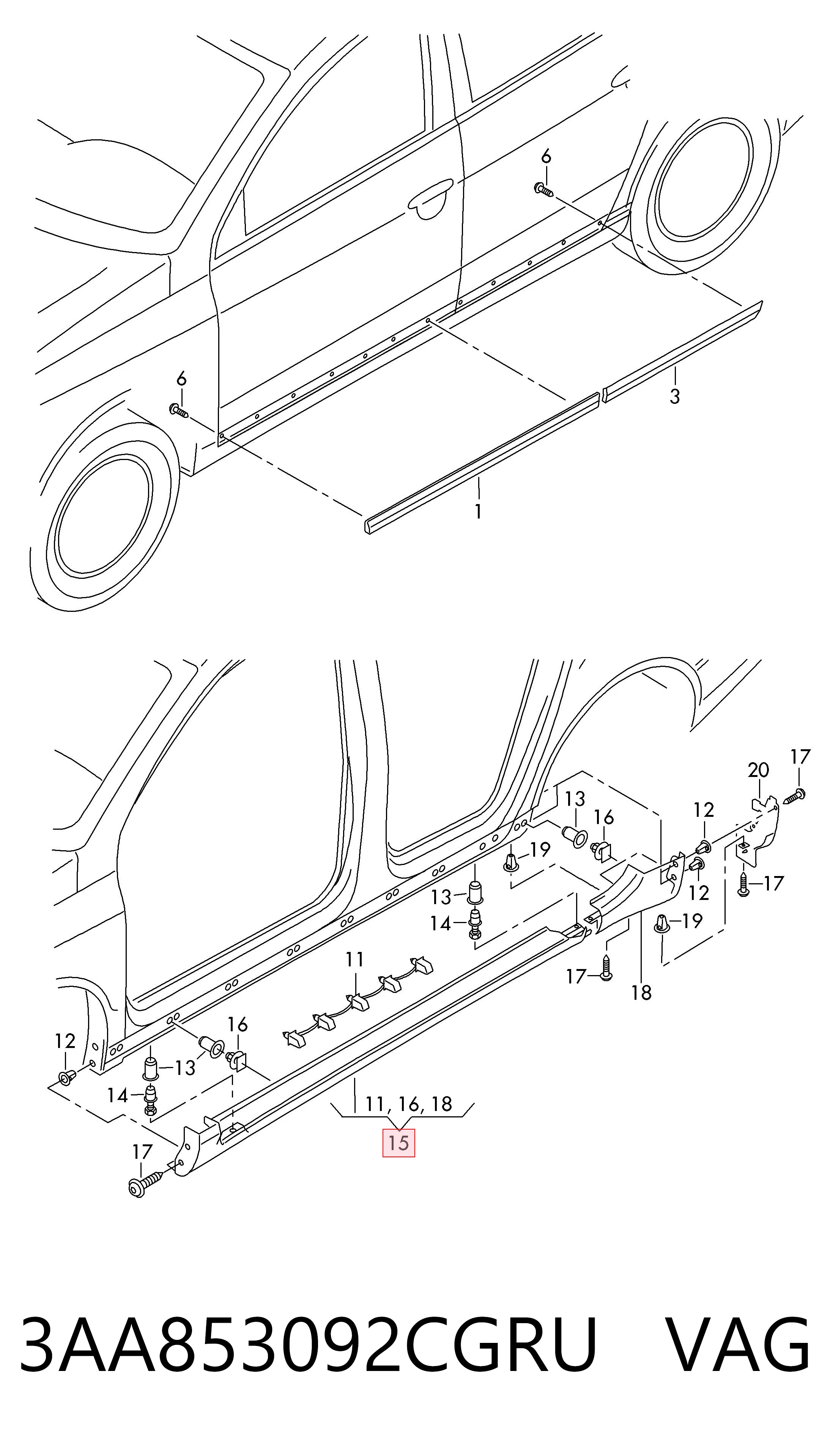 3AA853092CGRU VAG