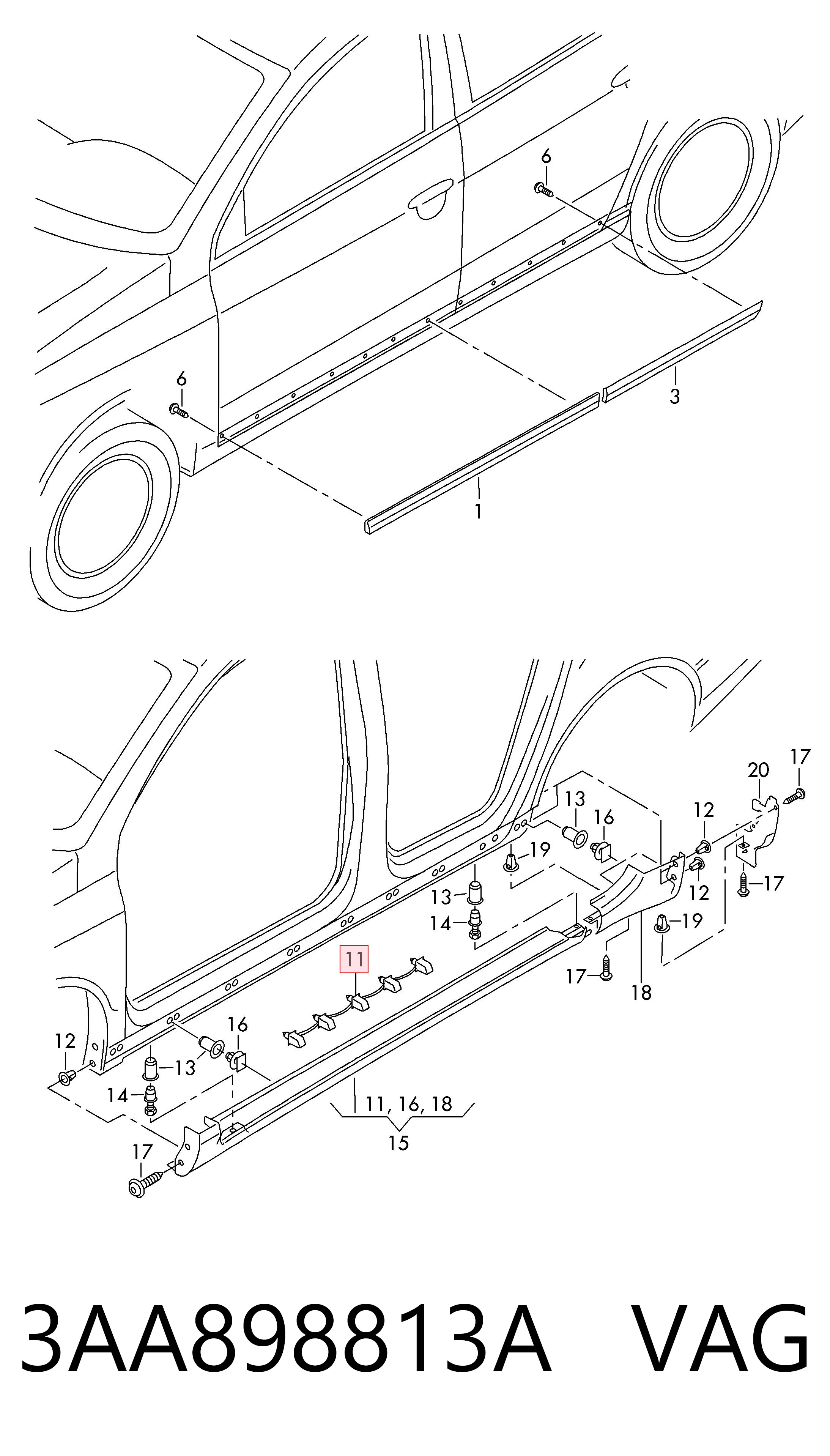 3AA898813A VAG 