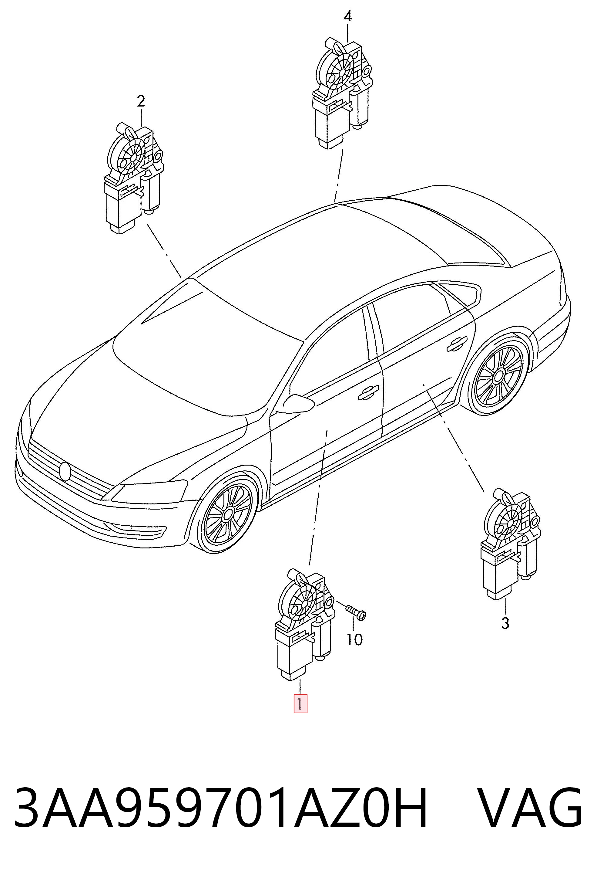 3AA959701AZ0H VAG