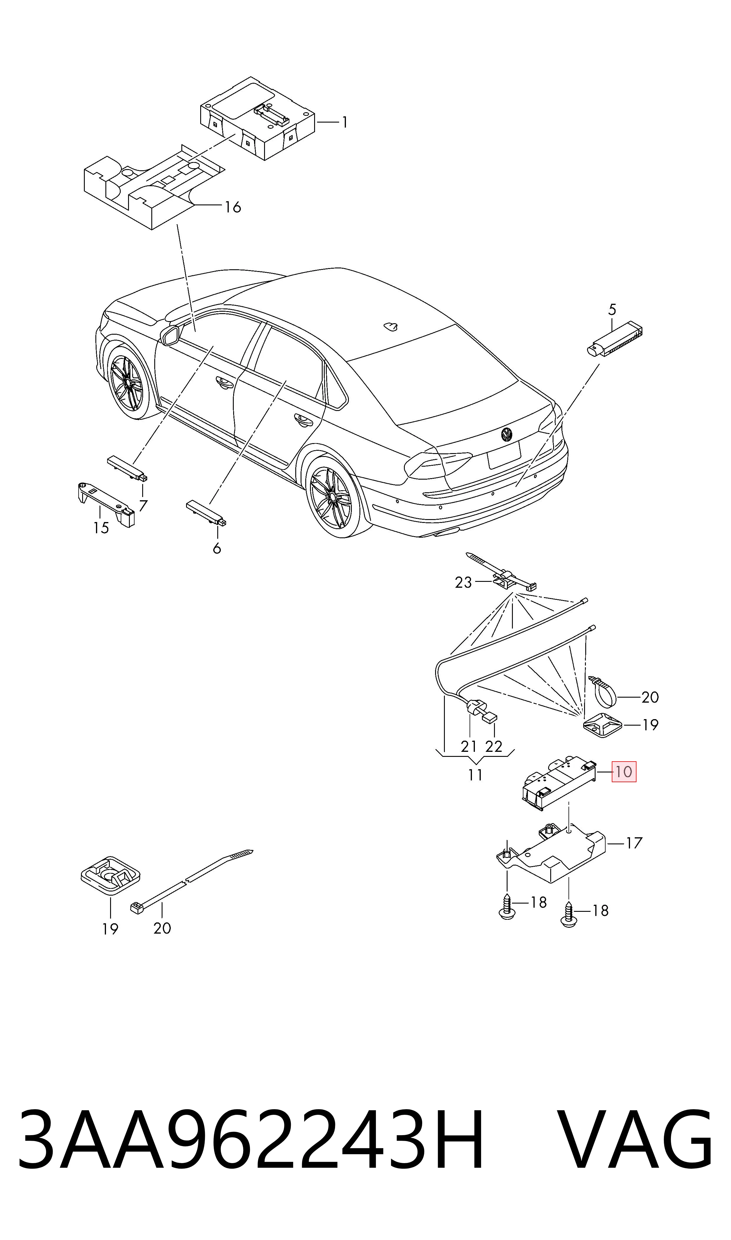  VAG 3AA962243H preço, a partir de 331,55 USD