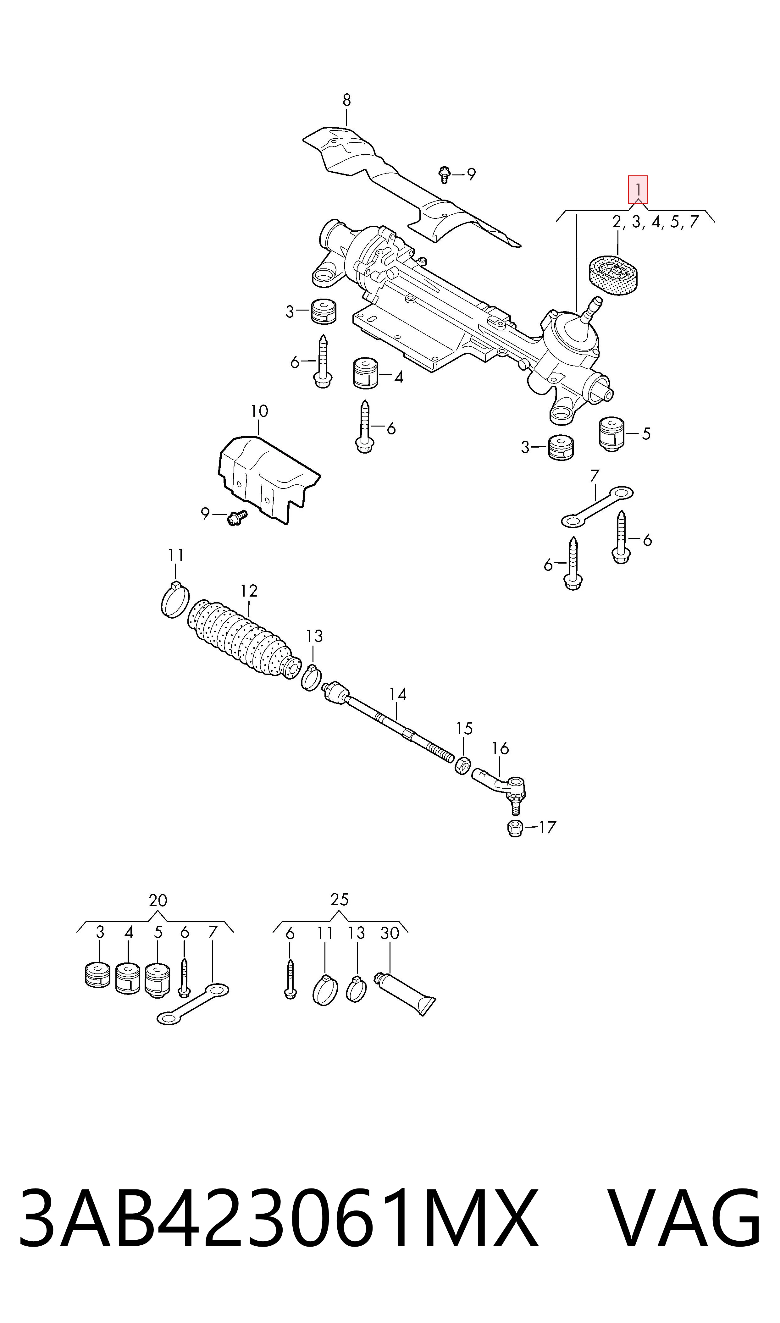 3AB423061MX VAG