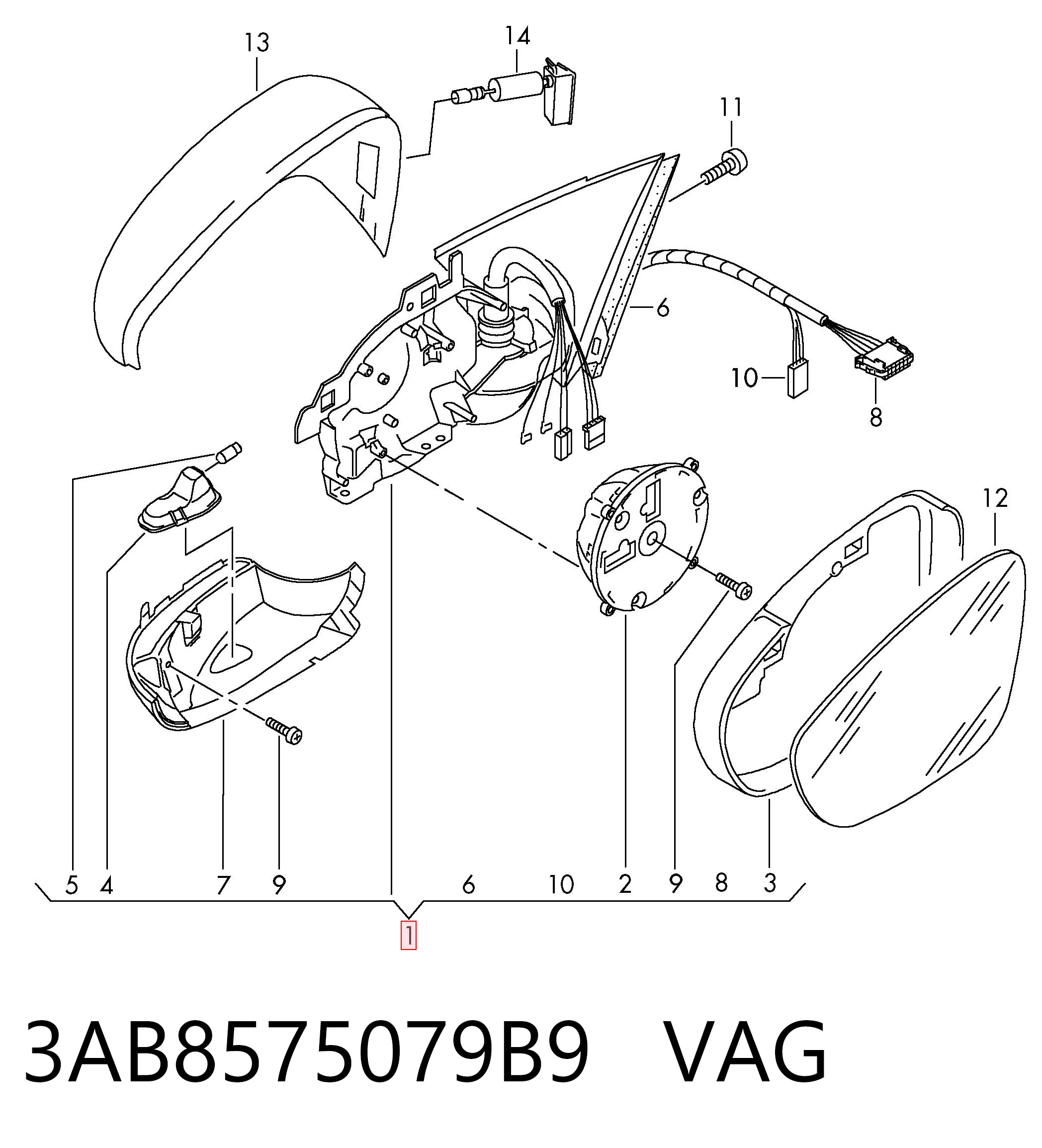3AB8575079B9 VAG