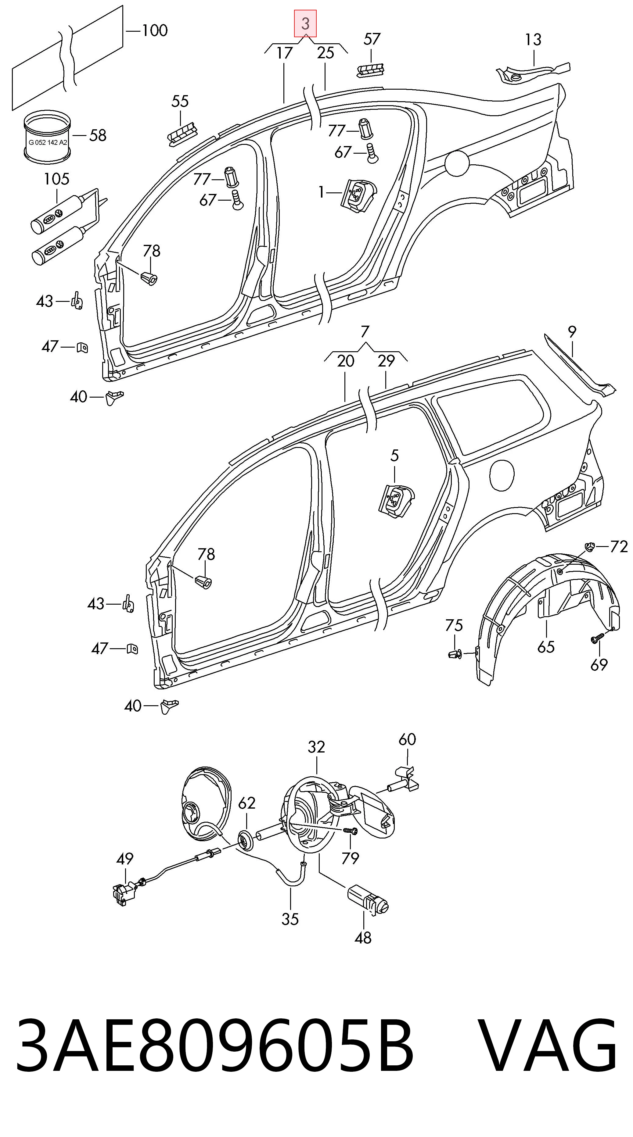 3AE809605B VAG