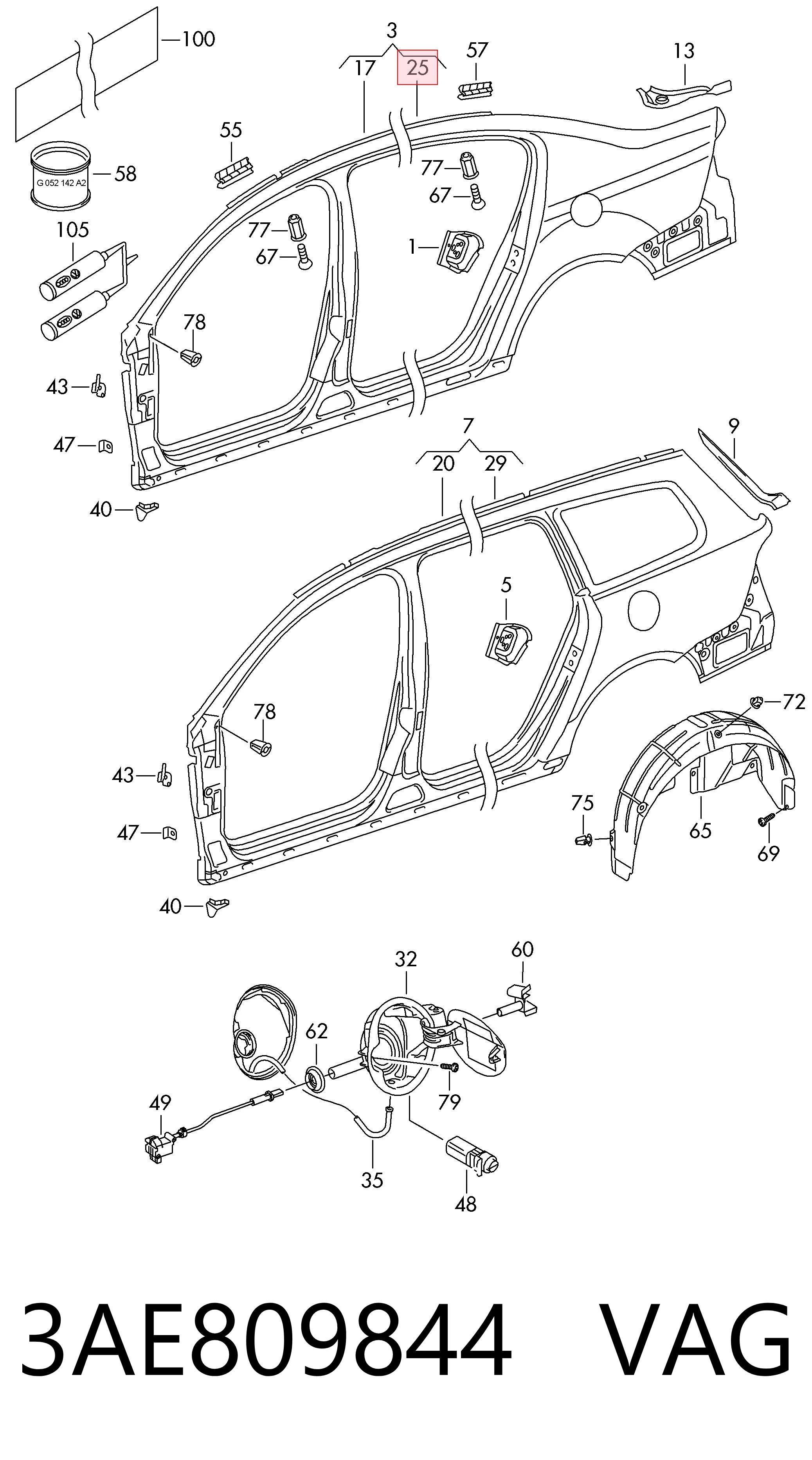3AE809844 VAG