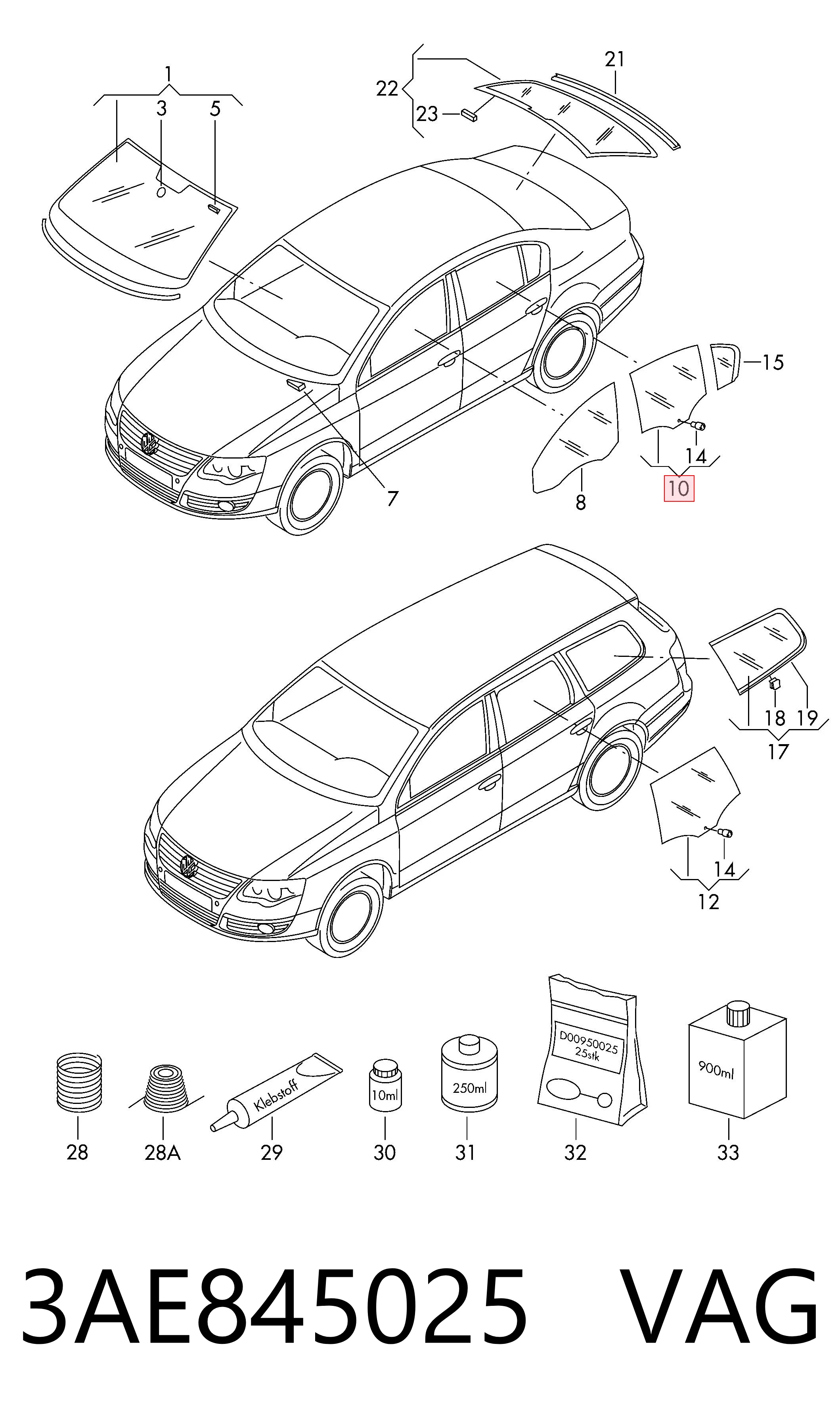 3AE845025 VAG