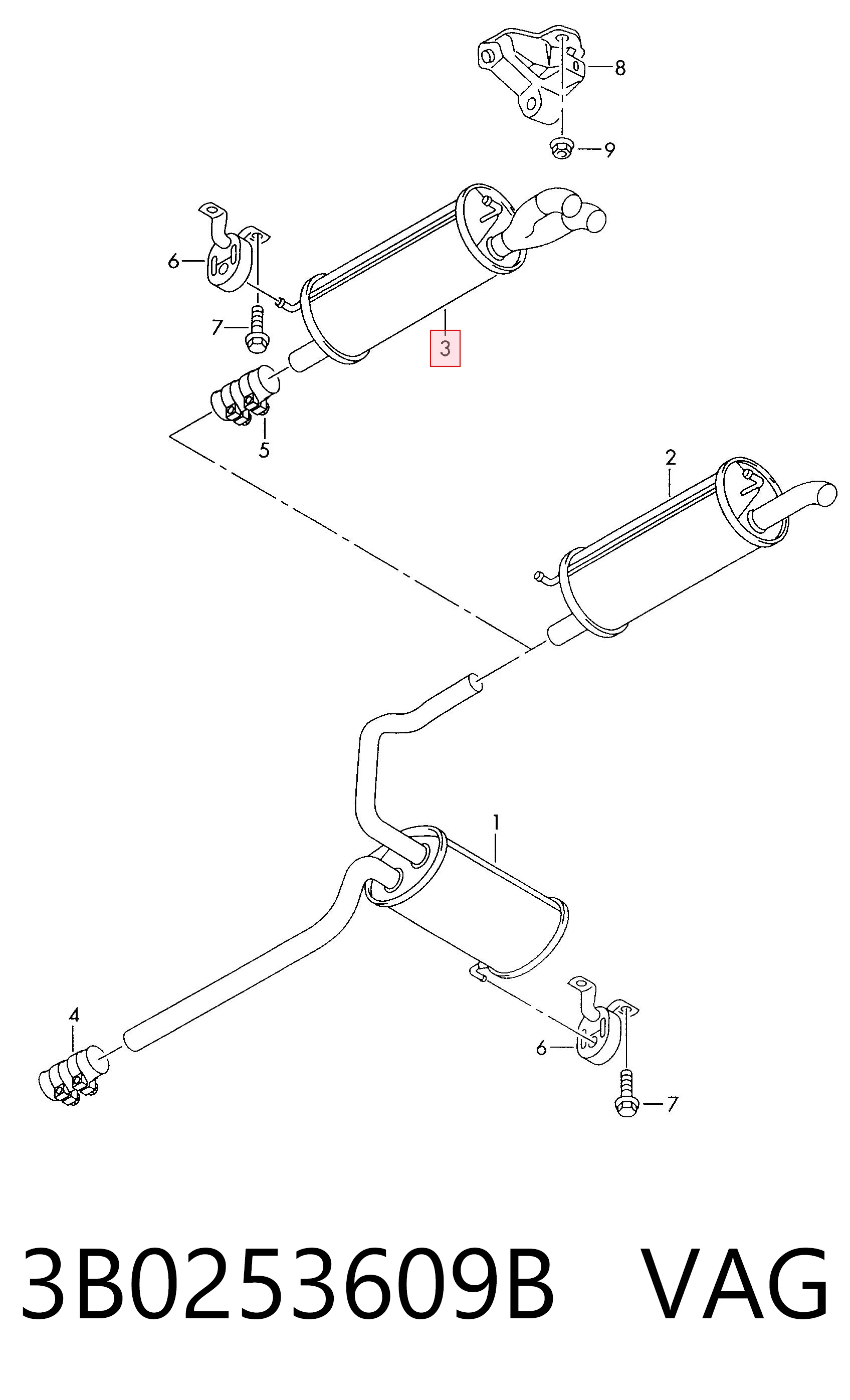 3B0253609B VAG