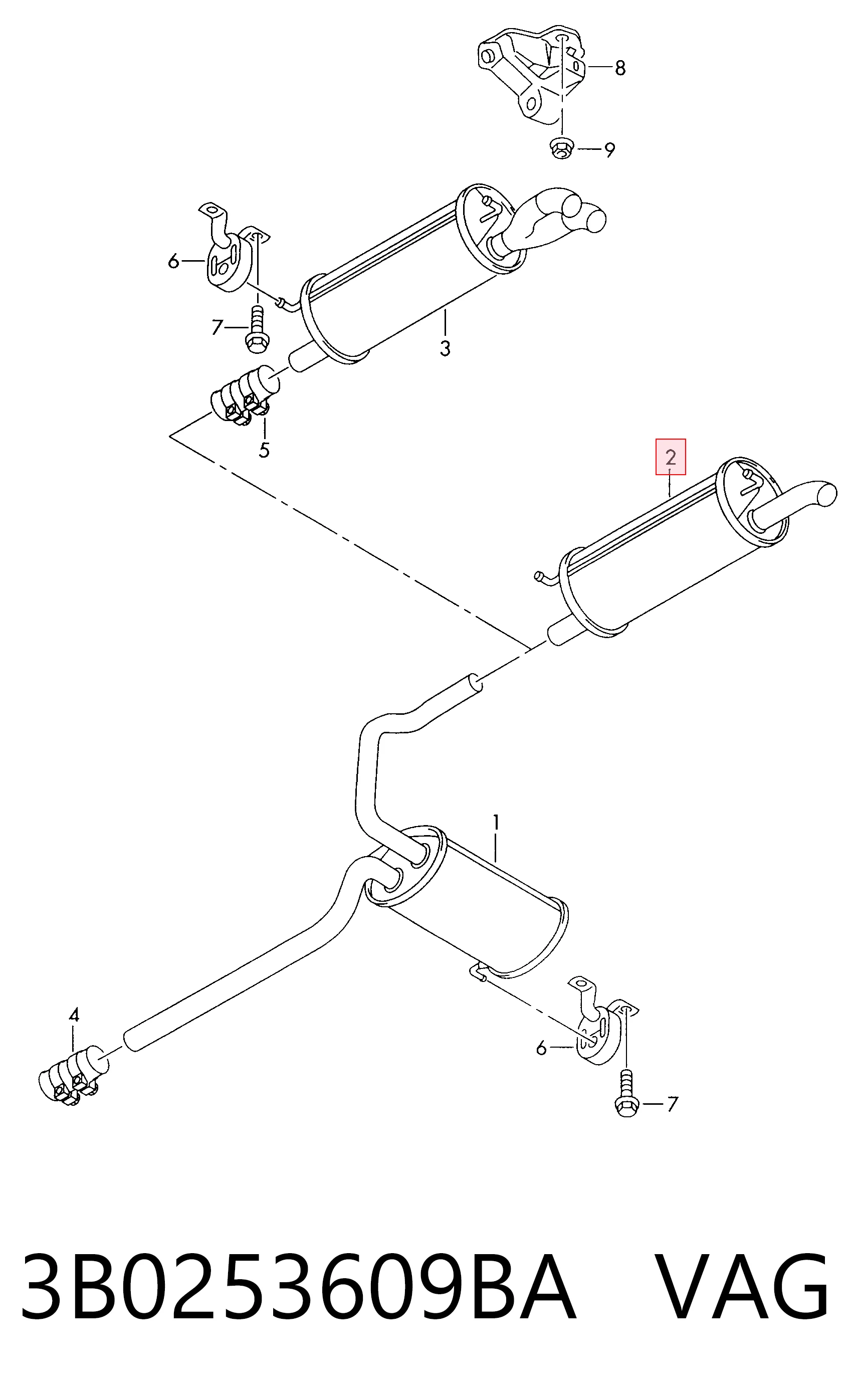 3B0253609BA VAG